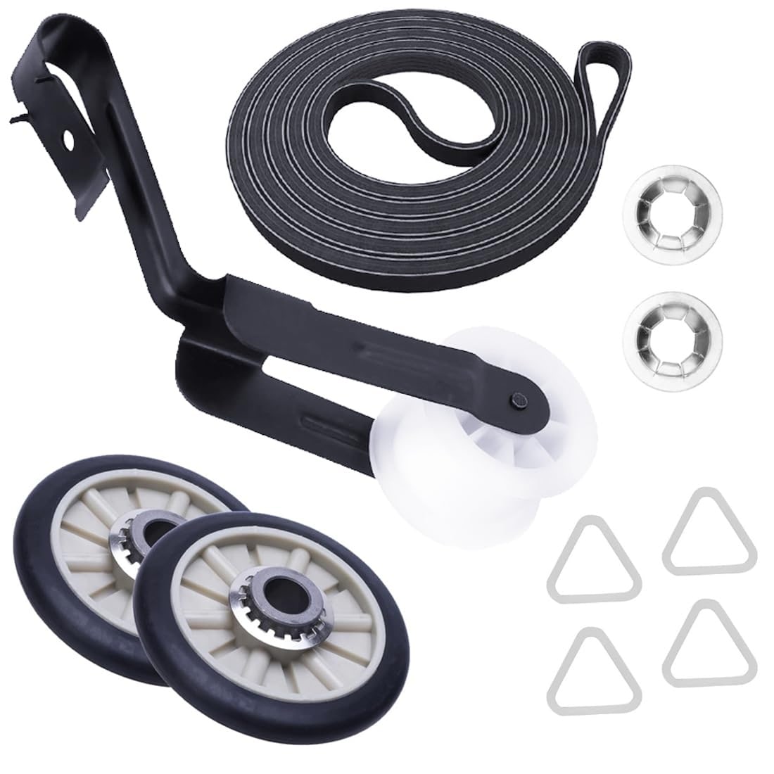 Anqtovp - Dryer Repair Kit for Series 70 80 90 500 600 Model 110 Drum Roller Belt Idler Pulley F...
