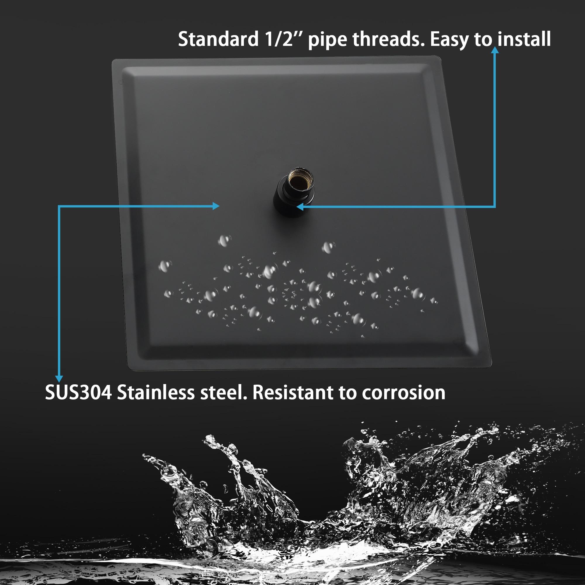 KICHAE KSLF17006-B Fixed-Showerhead - View #3