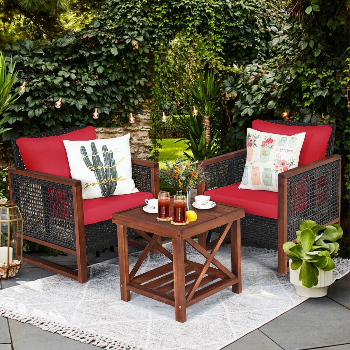 Forclover HYFE-65227RE Patio-Conversation-Sets - View #5