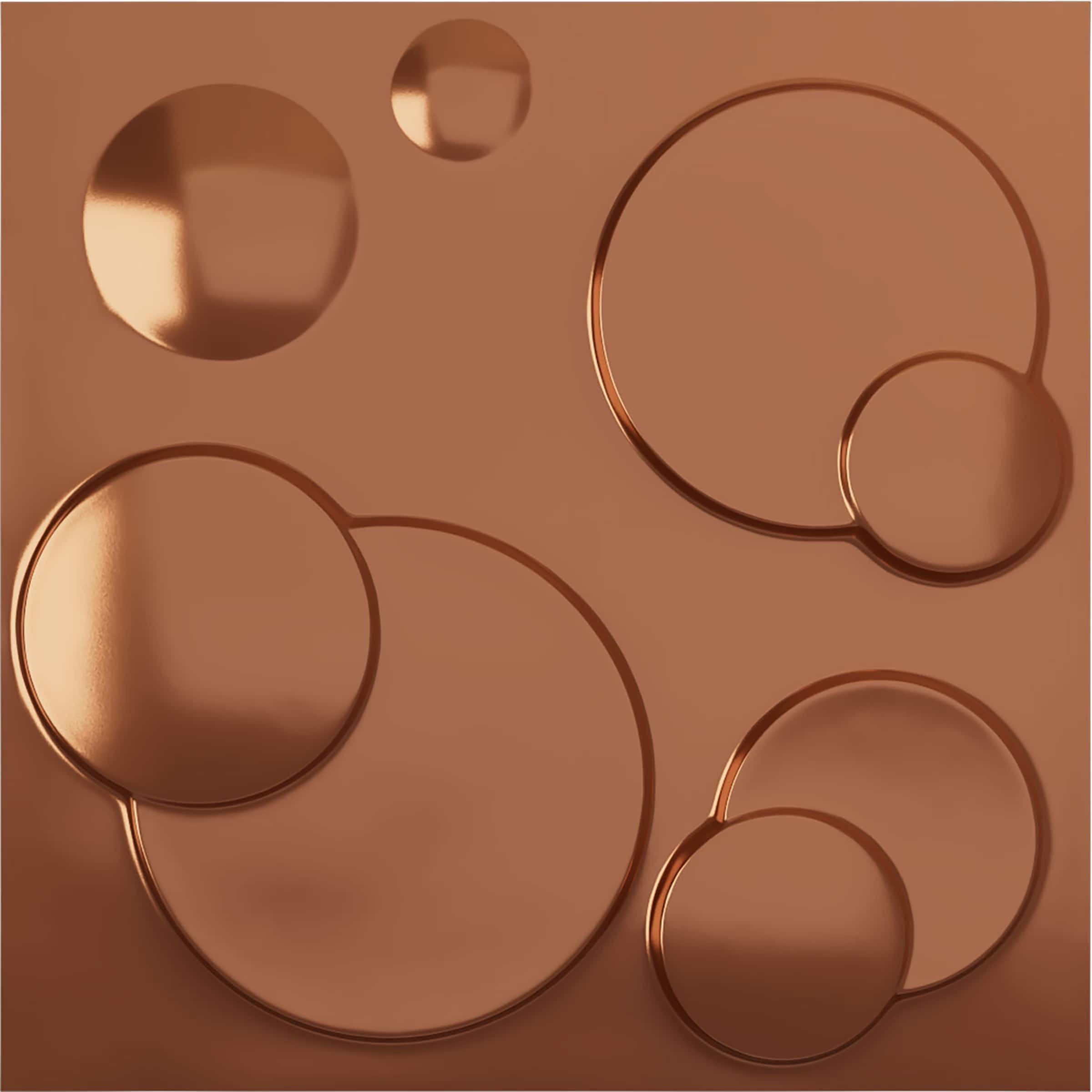 Ekena Millwork WP20X20FIBCO-CASE-12 19-5/8-in x 19-5/8-in Embossed Paintable/Stainable Copper PVC Wall Panel ( 12 -Pack, Covers 32.04-sq ft )