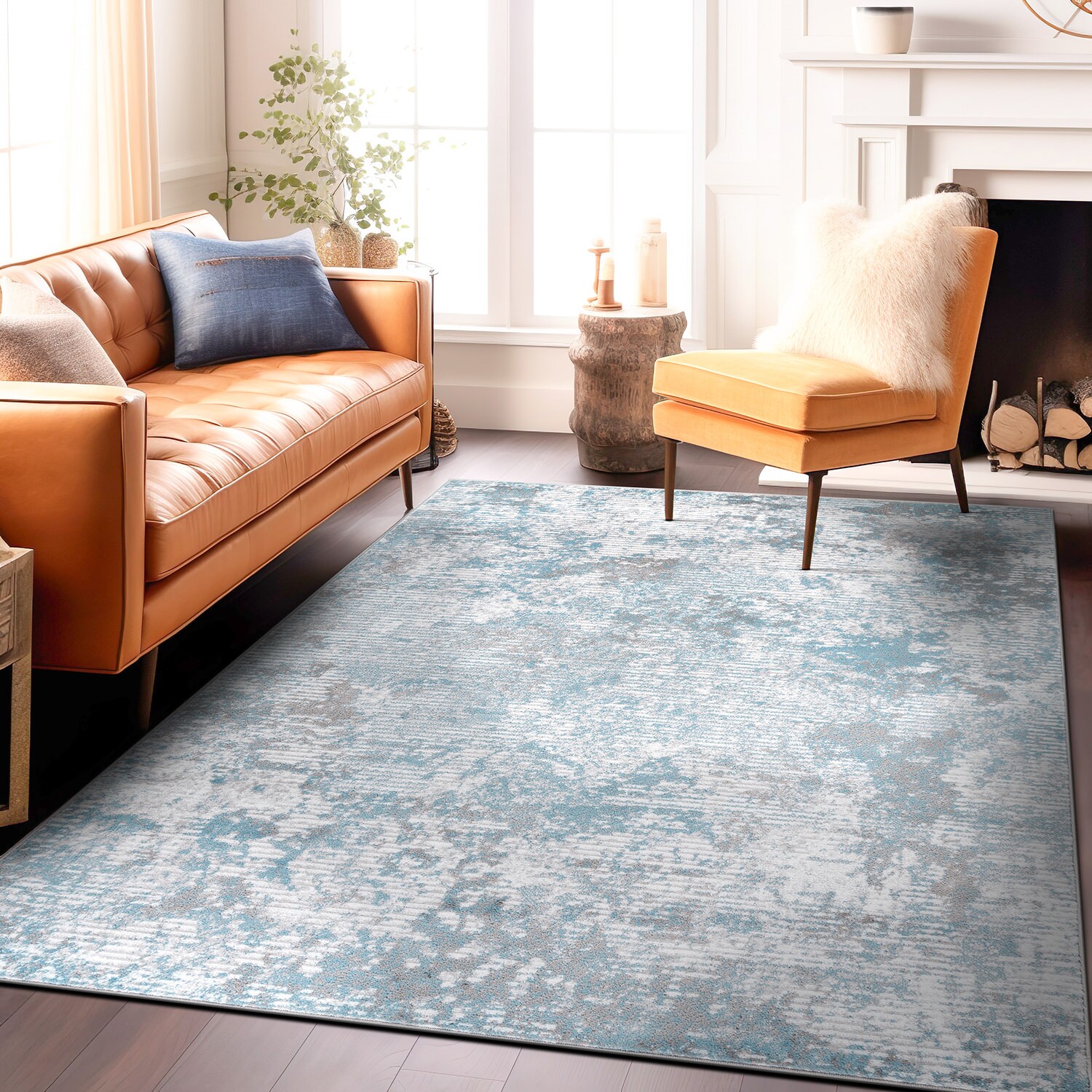 World Rug Gallery 936BLUE5X7 rugs - View #2