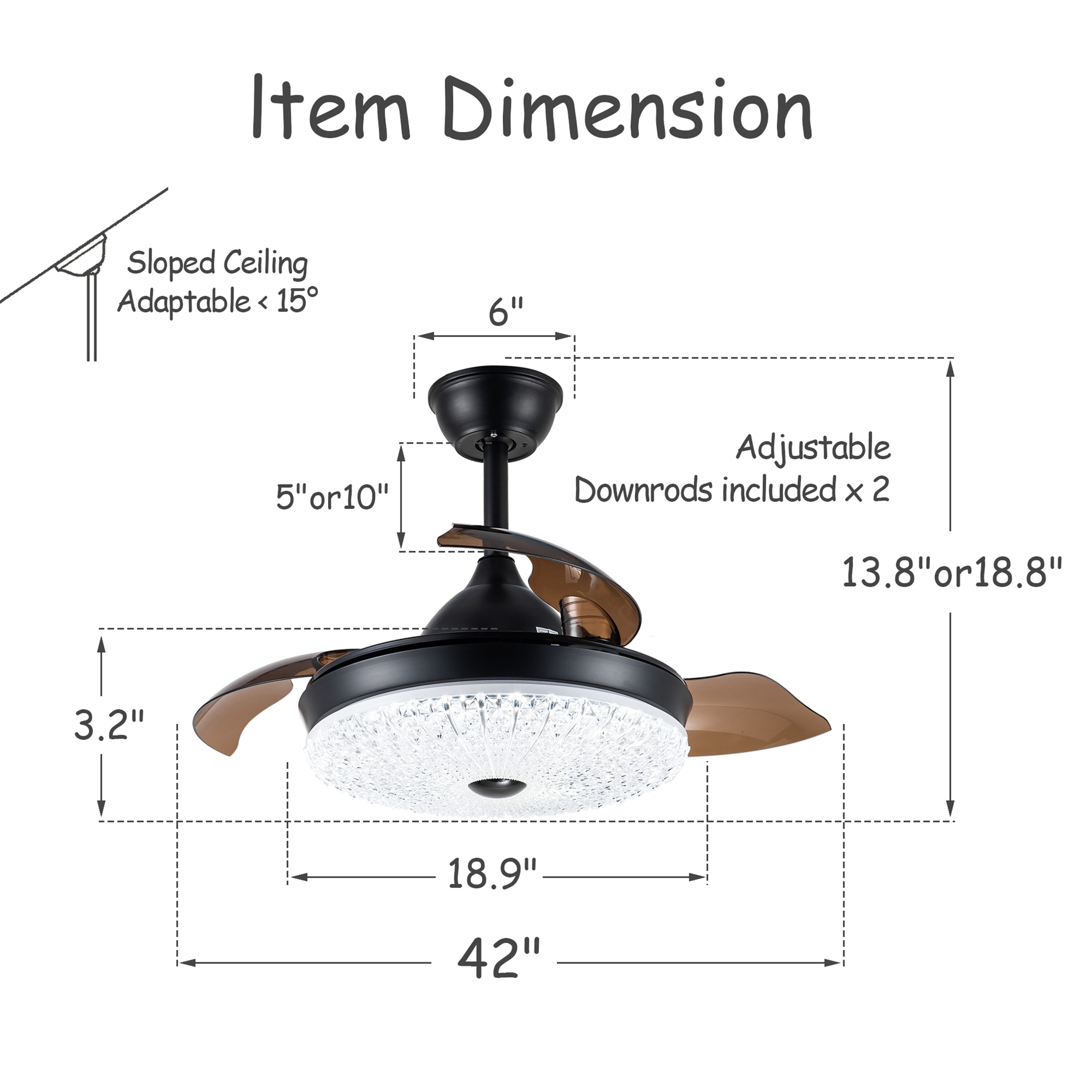 Oaks Decor BD4257-B Ceiling-Fans - View #10