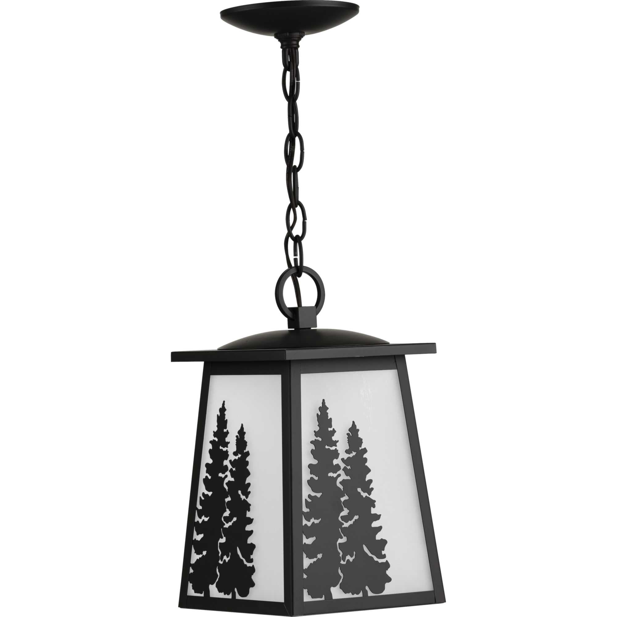 Torrey Antique Bronze Pine Tree Outdoor Hanging Lantern