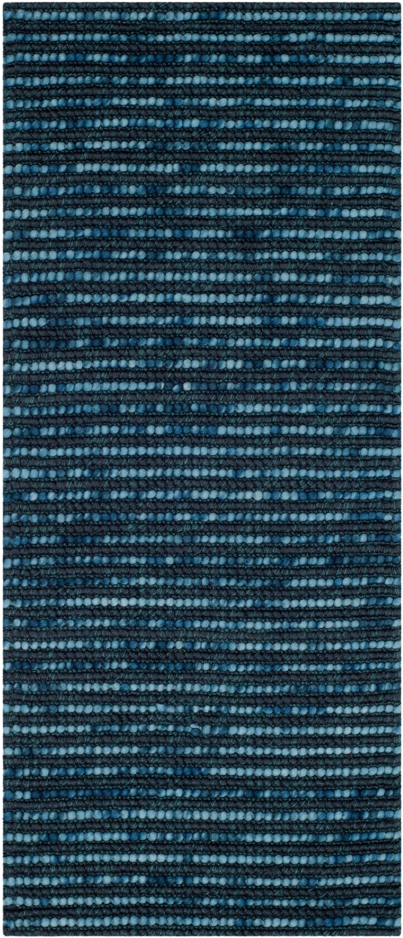 Safavieh BOH525G-212 Bohemian Lina 2 x 12 (ft) Synthetic Dark Blue/Multi Rectangular Indoor Abstract Bohemian/Eclectic Runner rug