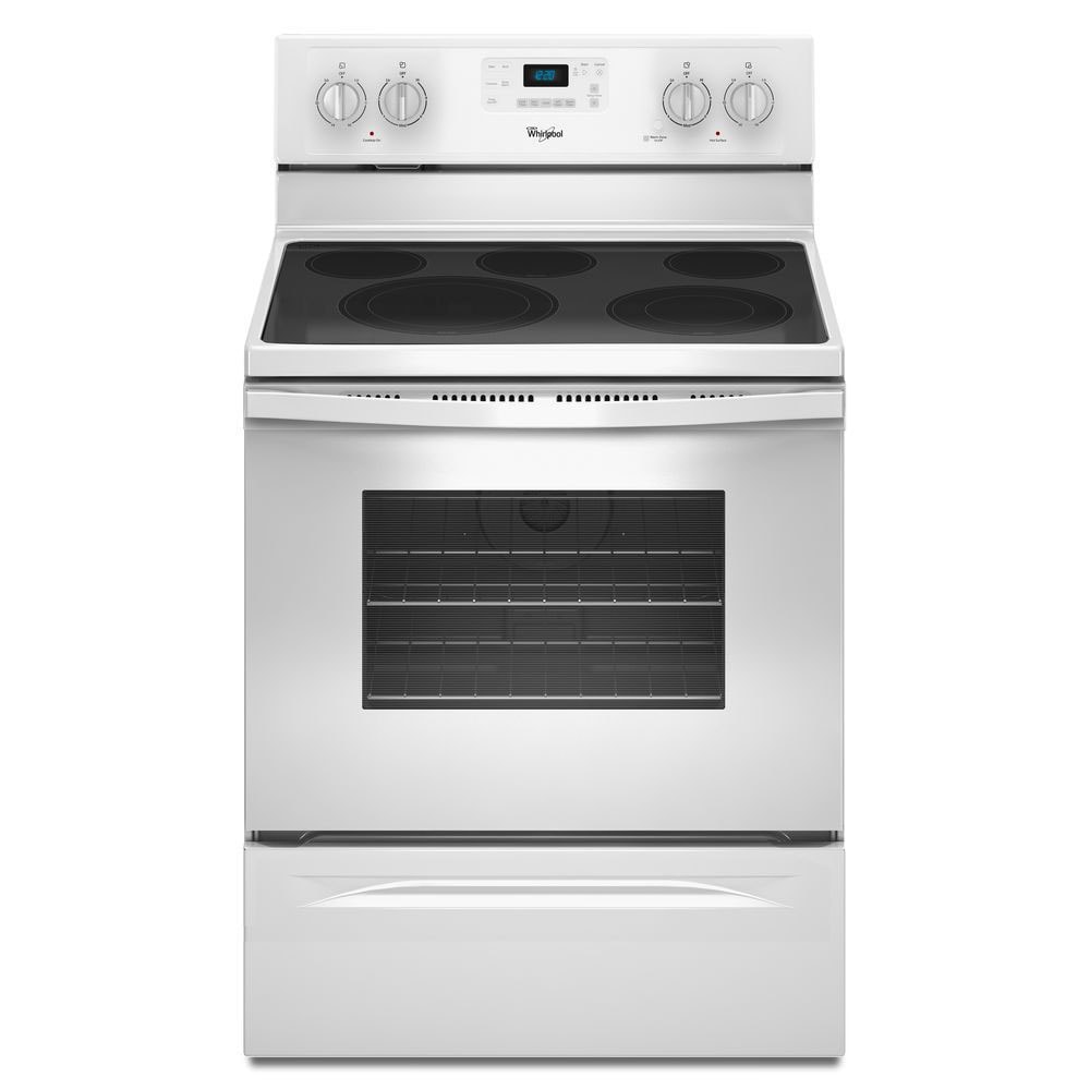 Whirlpool 30-in Smooth Surface 5 Elements 5.3-cu ft Steam Cleaning ...