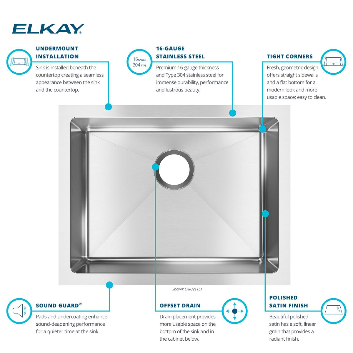 Elkay EFRU2115T Kitchen-Sinks - View #6