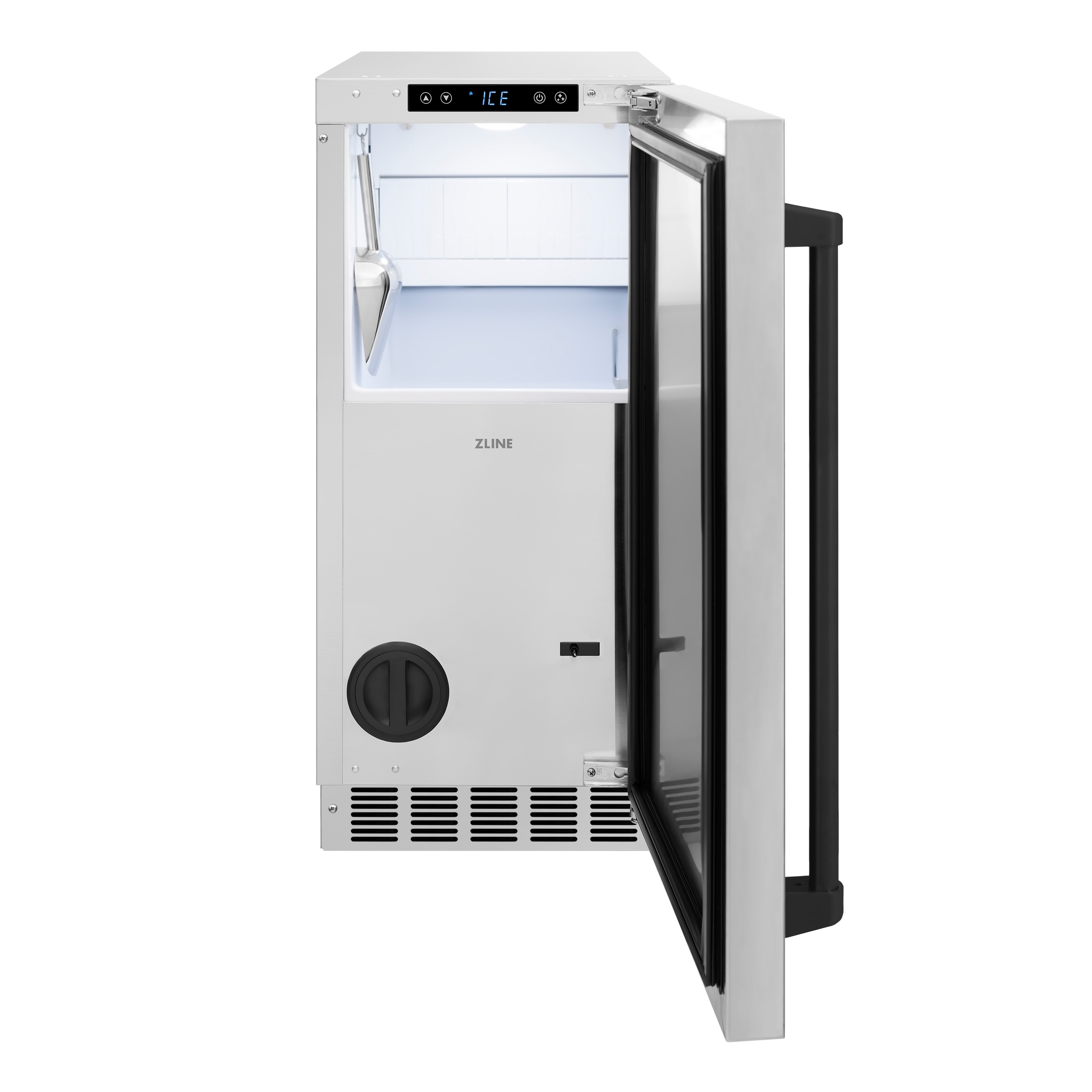 ZLINE KITCHEN & BATH Touchstone 75-lb Ice Per day Freestanding or Undercounter/Built-in Craft Ice Maker ( Stainless Steel, Matte Black Handle ) Sansujyuku sansujyuku.com