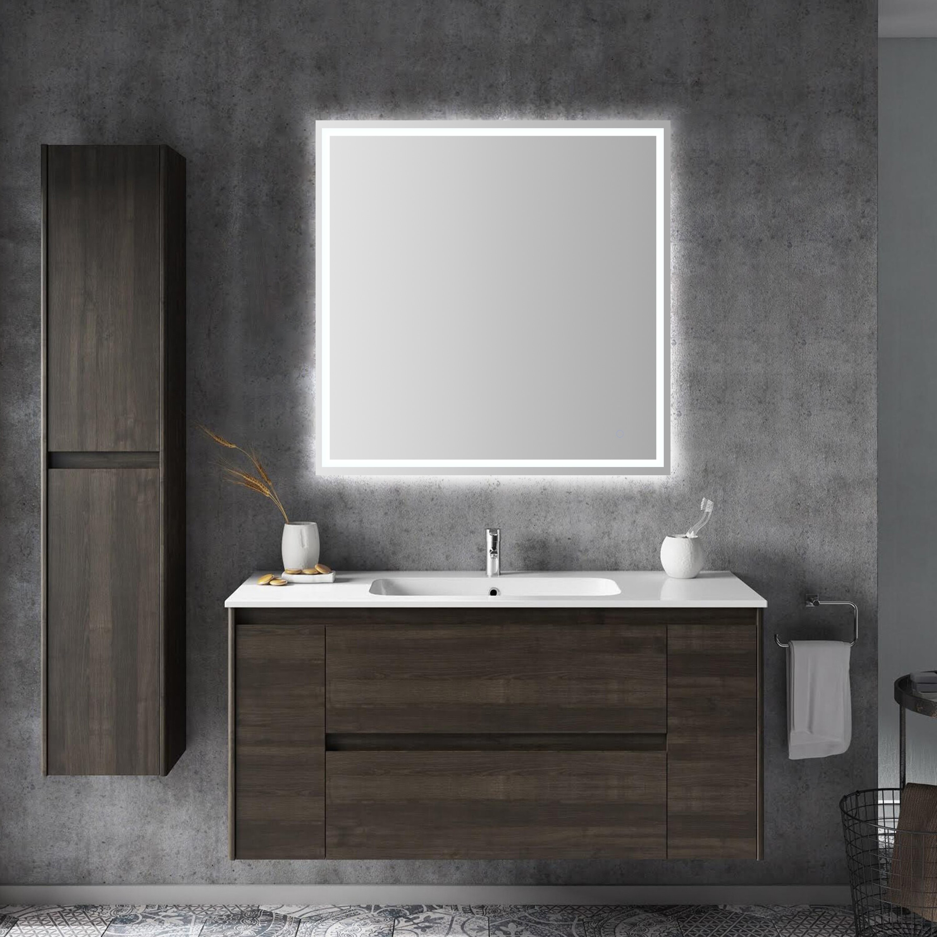 JONATHAN  Y MIR100A-3838 Framed-Bath-Mirrors - View #7