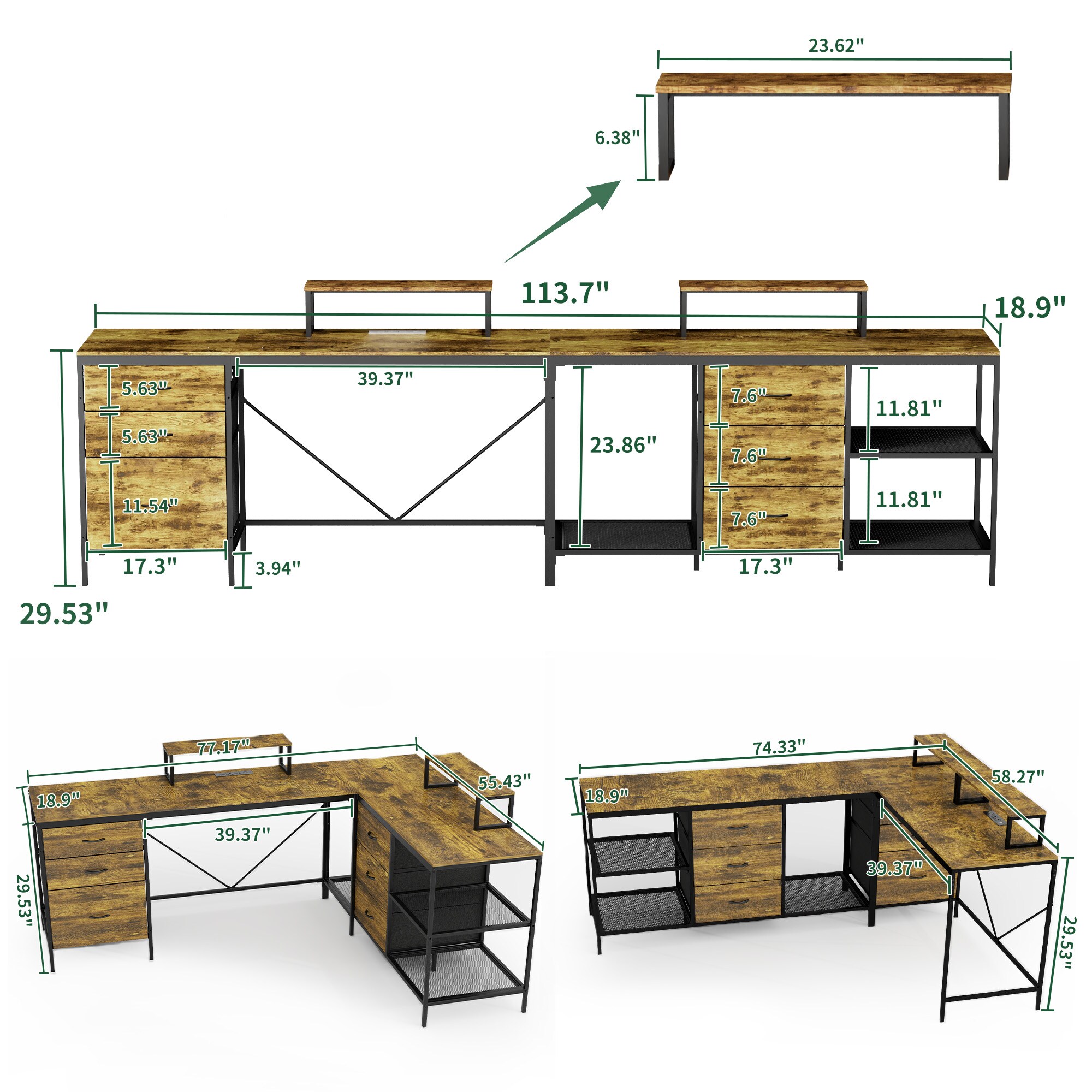 LUXEYARD DS-R-5P332342 desks - View #5