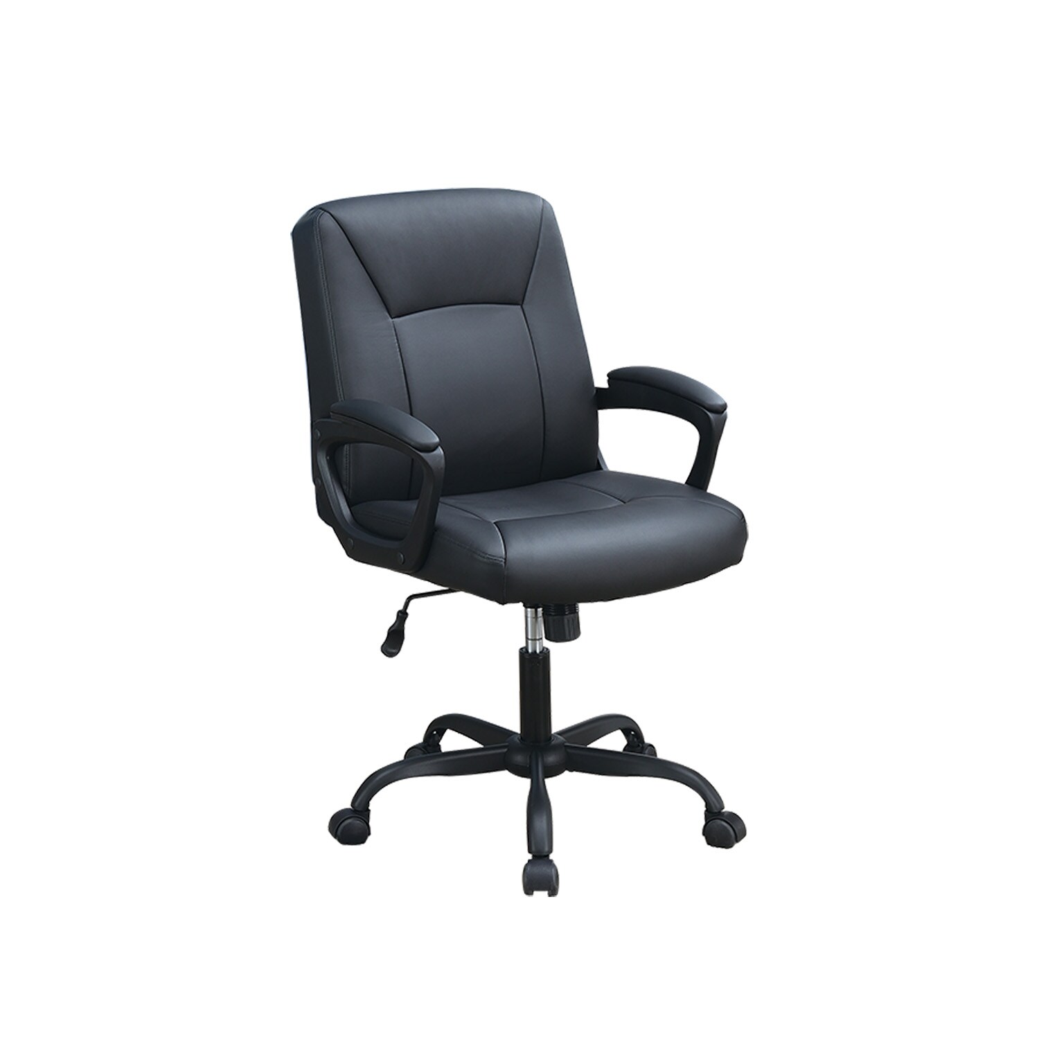 simple black desk chair