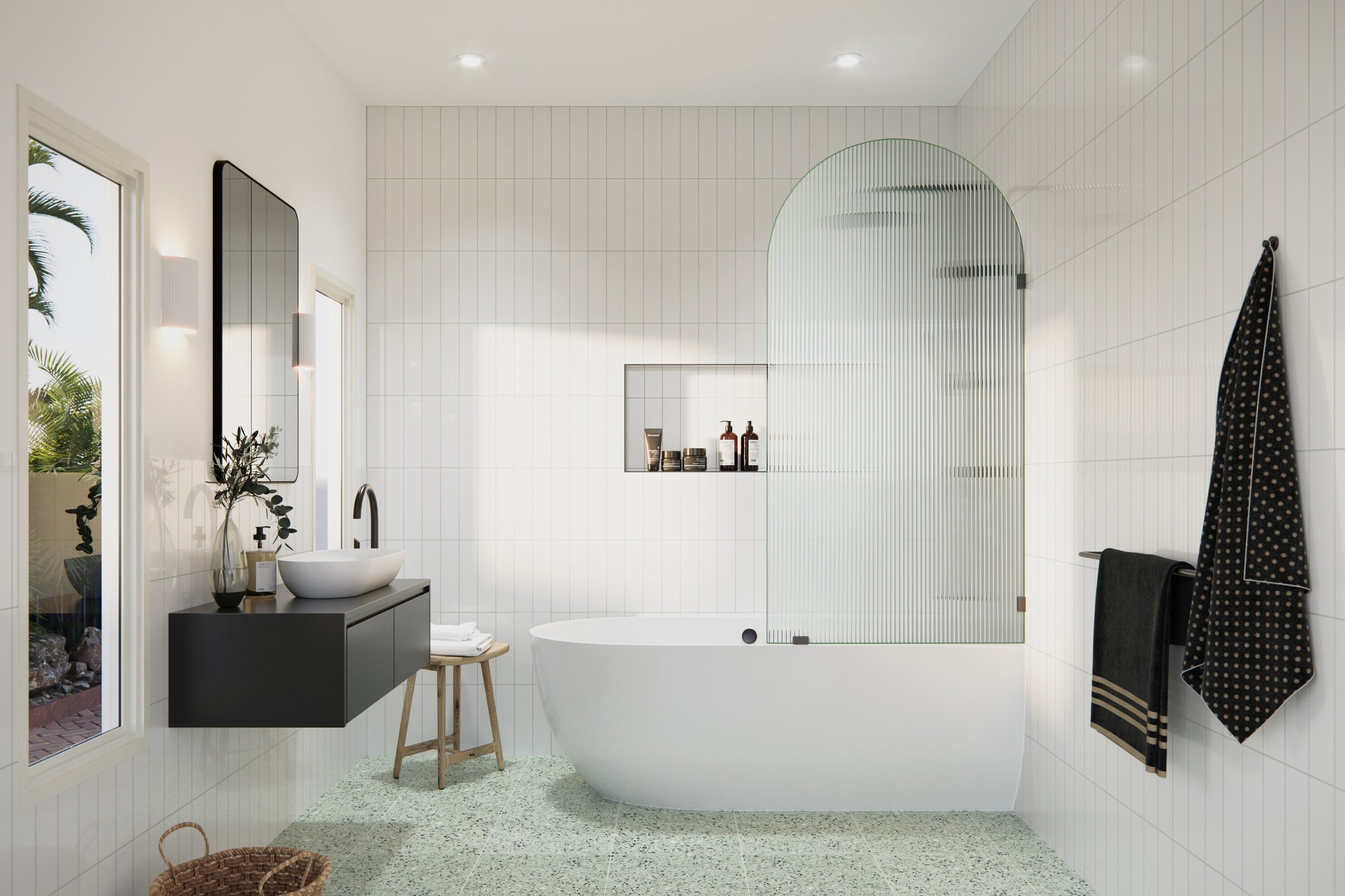 Glass Warehouse B-FL-ARC-34-ORB Bathtub-Doors - View #3