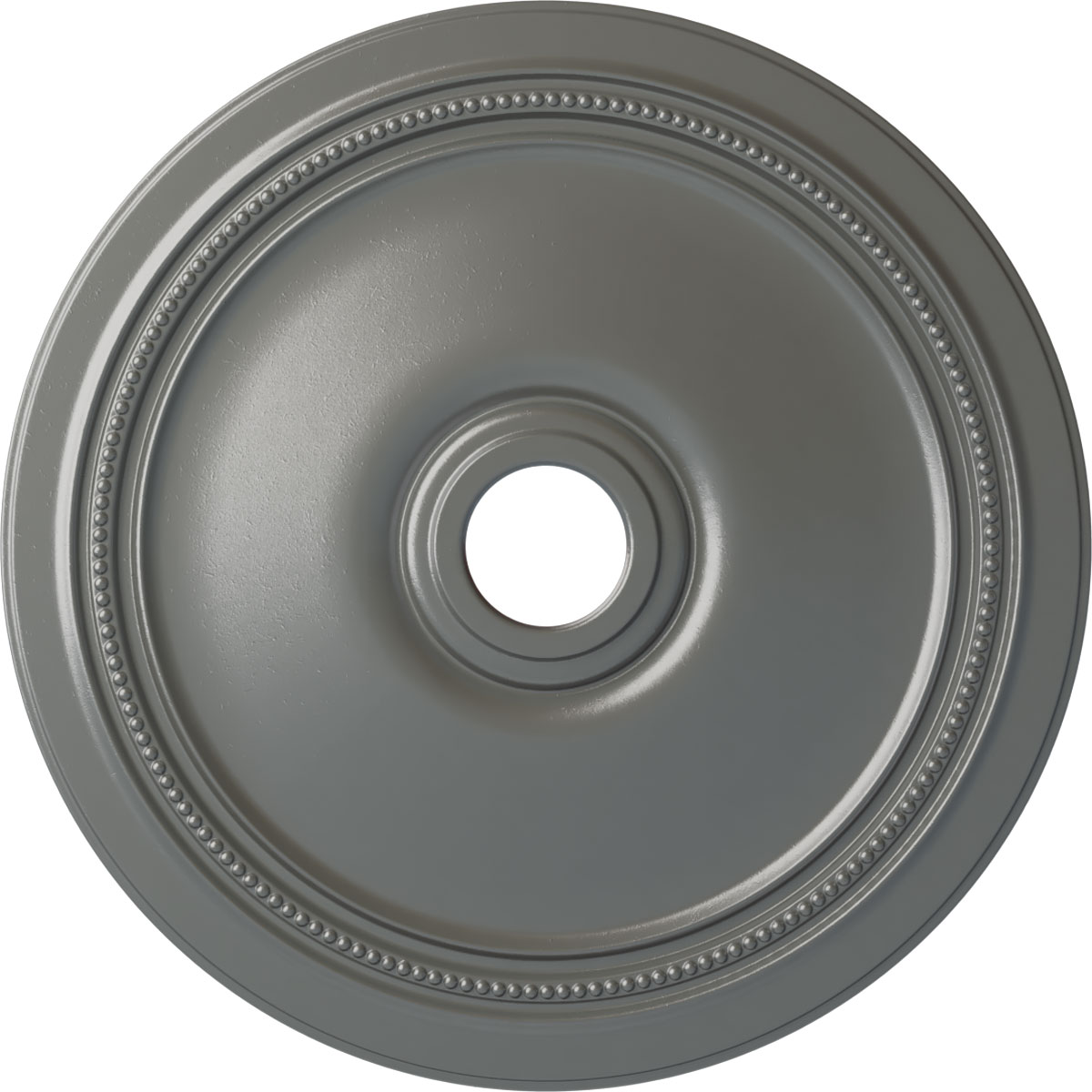 Ekena Millwork CM24DISLS Diane 24-in W x 24-in L Painted Silver Polyurethane Whole Ceiling Medallion