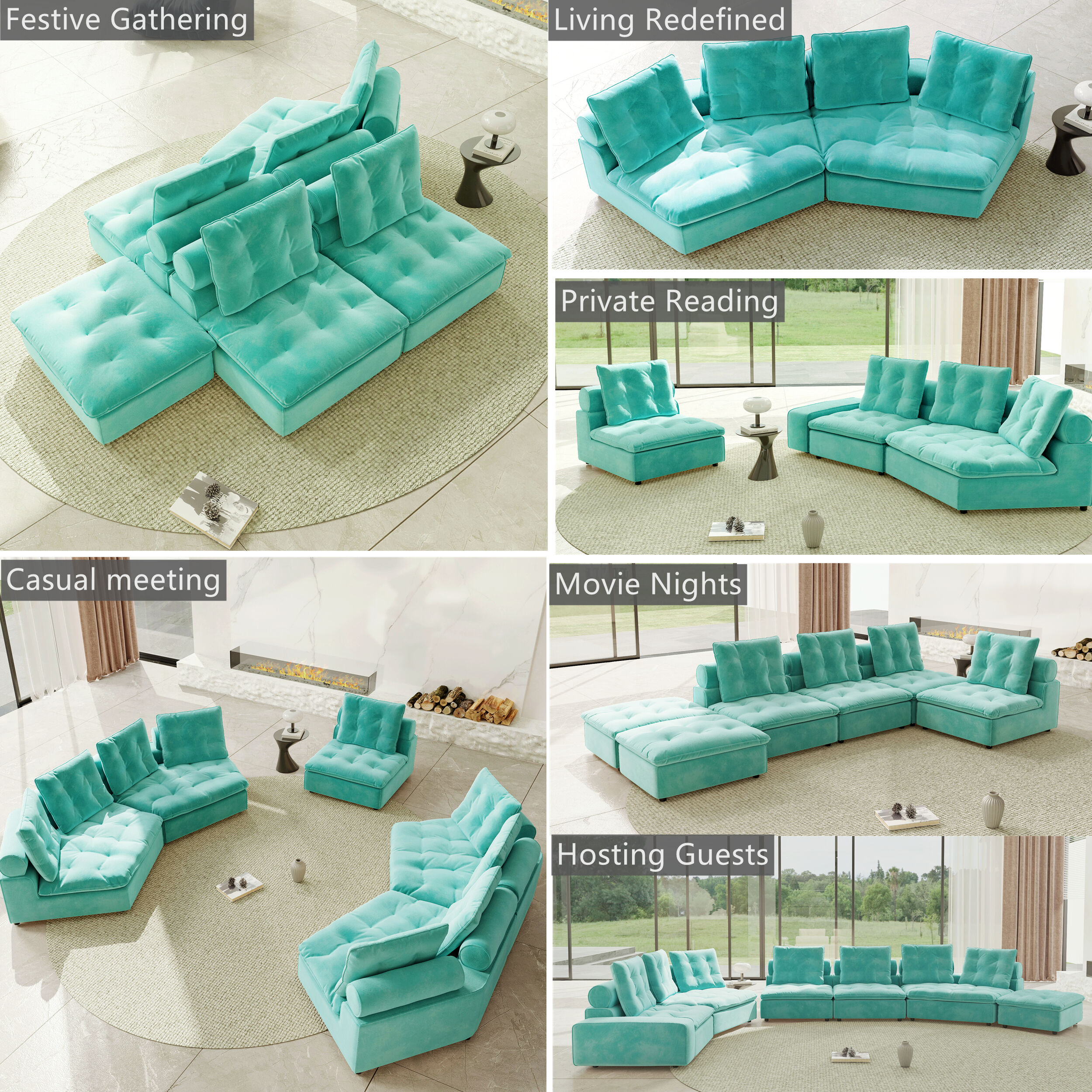 BuotiqHom DH-S2+2-136TB Sofas-Loveseats - View #6