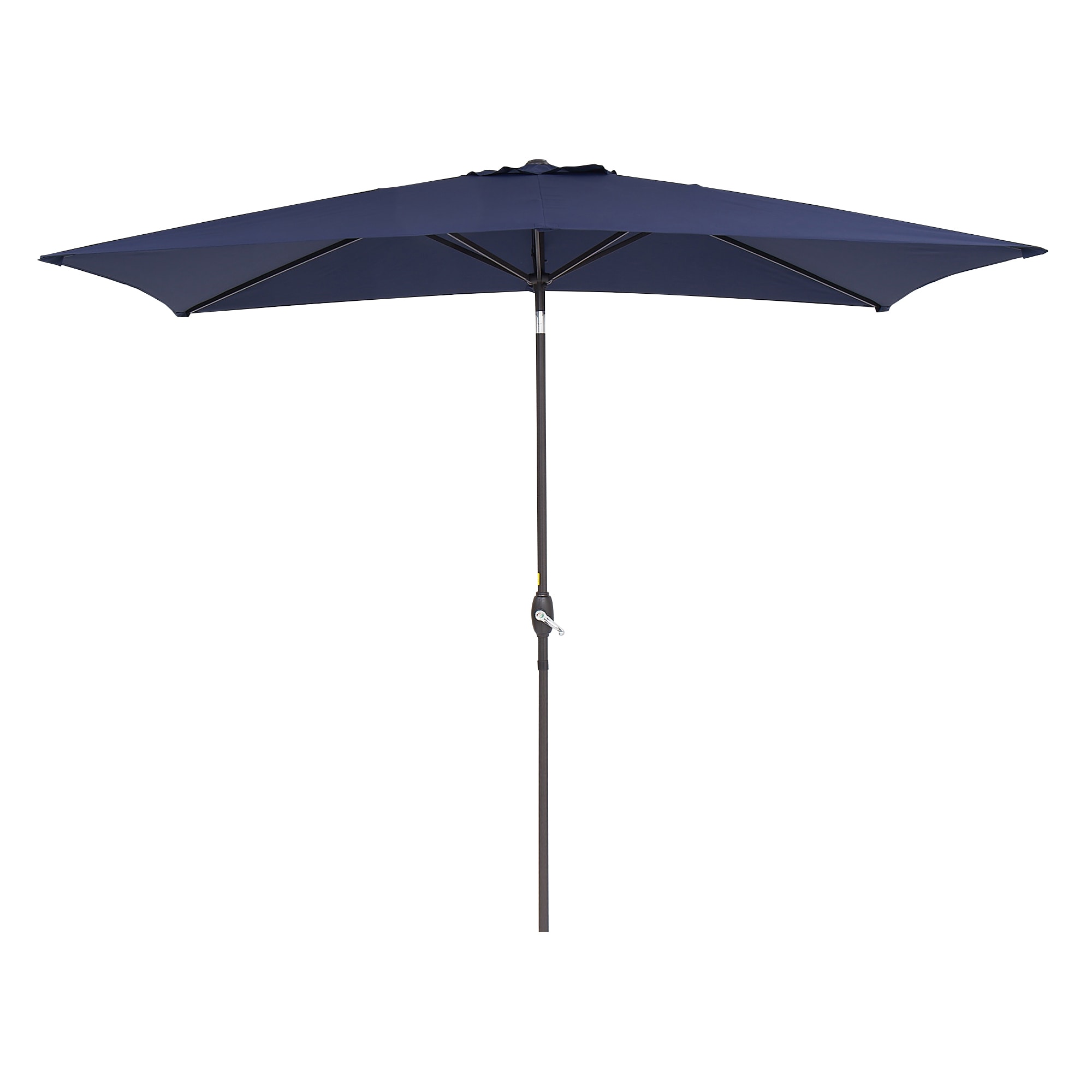Forclover ALSM-320L 10-ft Steel Market Patio Umbrella with Lights