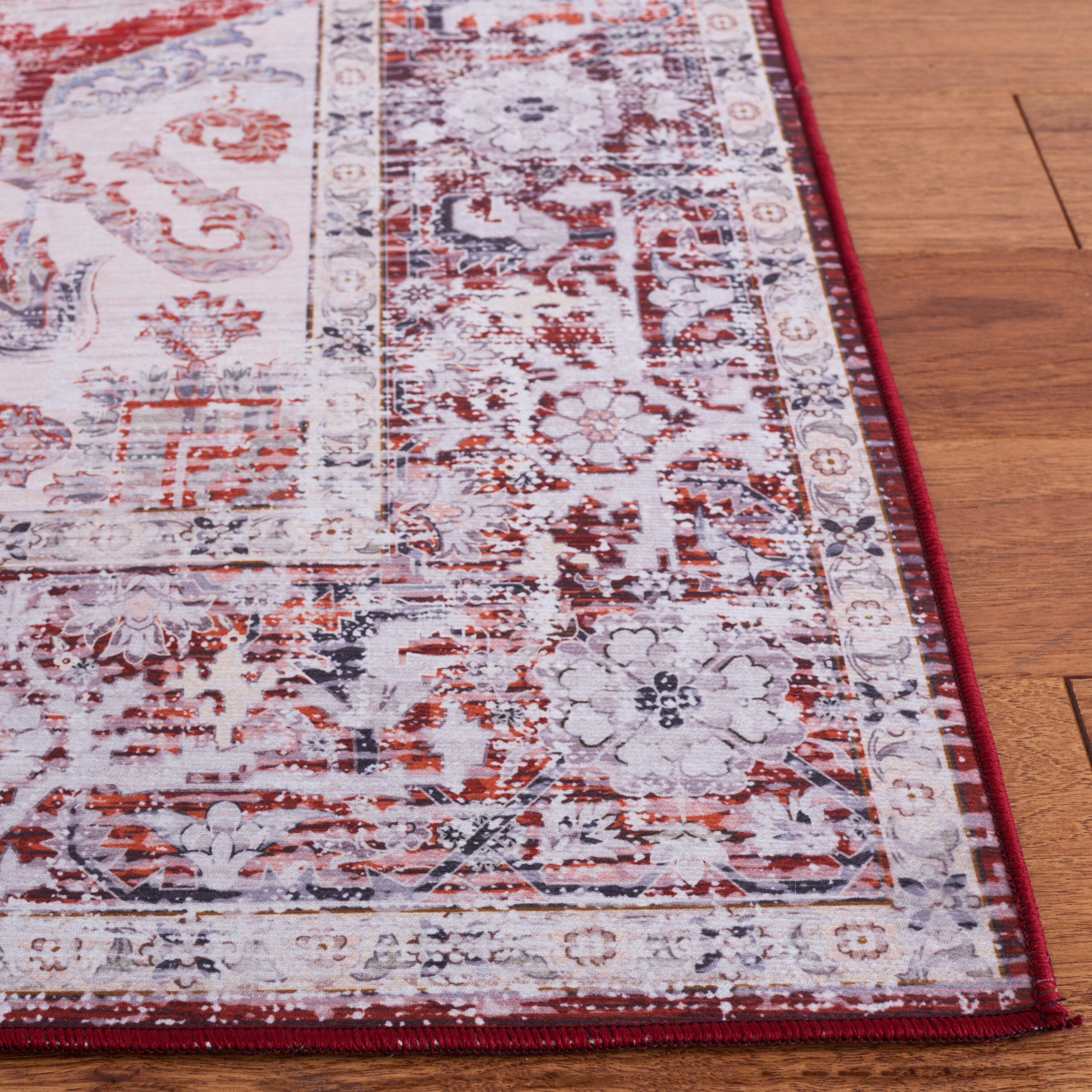 Elegant Blue Synthetic 8' x 10' Hand-Knotted Easy-Care Area Rug