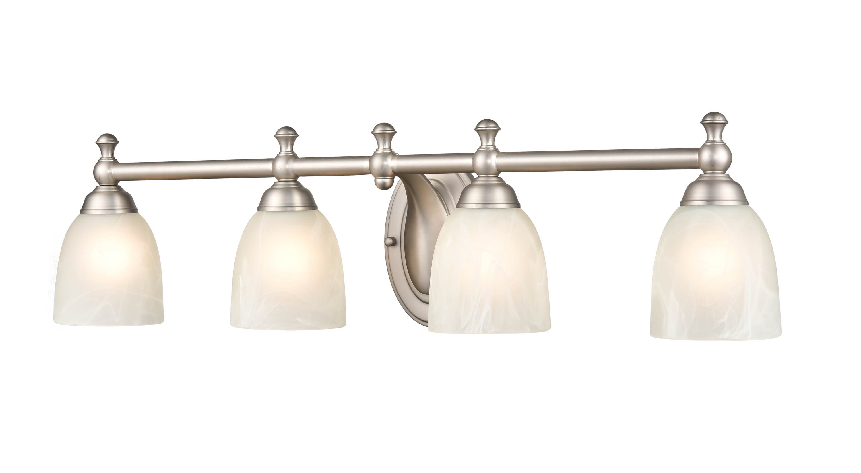 Millennium Lighting Vanity Light 30-in 4-light Satin Nickel Traditional 