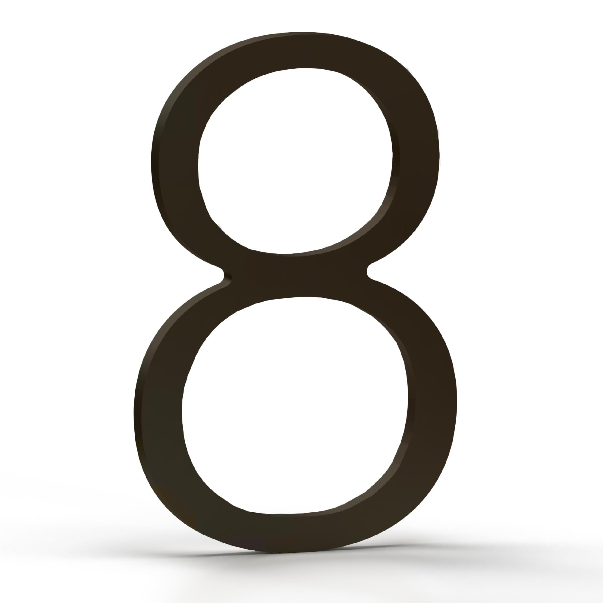 Mega Handles  House Numbers for Outside - 5'' Easy to Install Wall Mounted House Numbers for Exterior - Heavy Duty Metal Numbers for Address on House - Mounting Hardware Included - Matte Black (Number 8)
