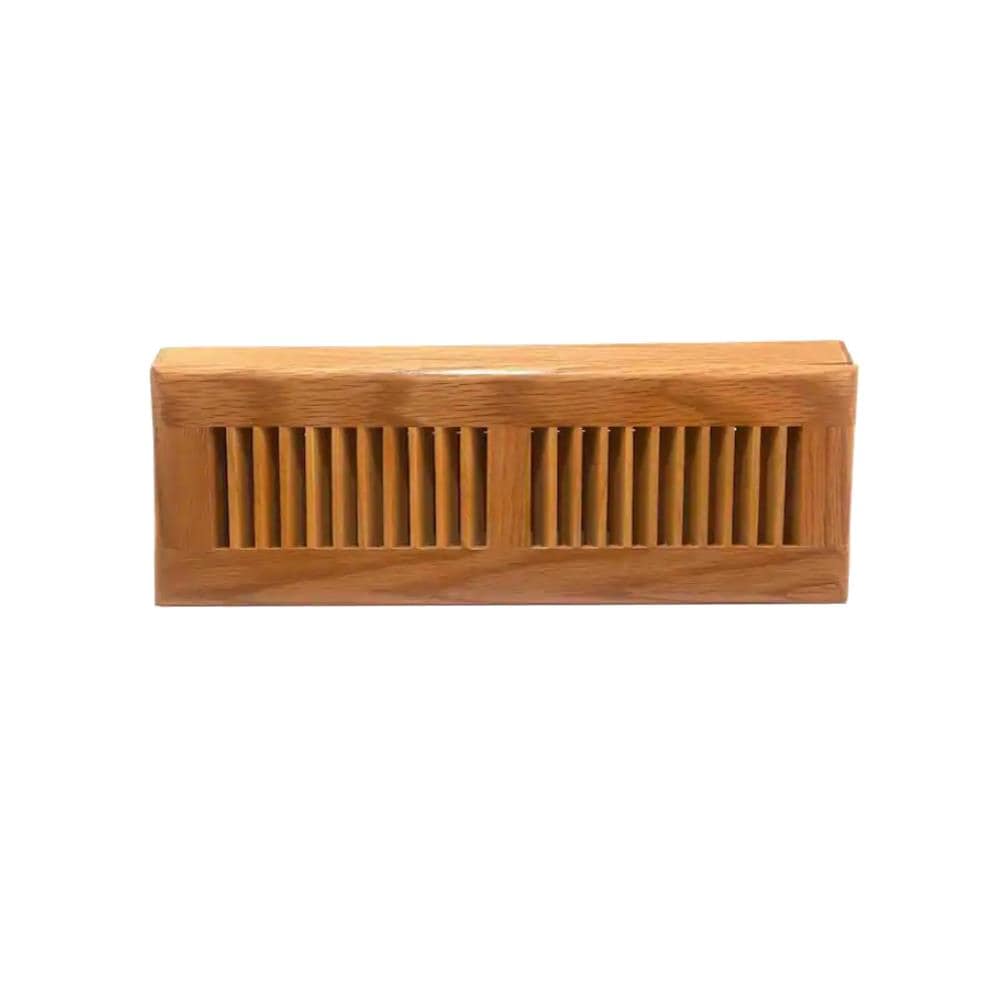 Accord AOBBOL18 2-3/4-in x 18-in 180-degrees Oak Light Oak Baseboard register ( Outside Width- 3.75-in )