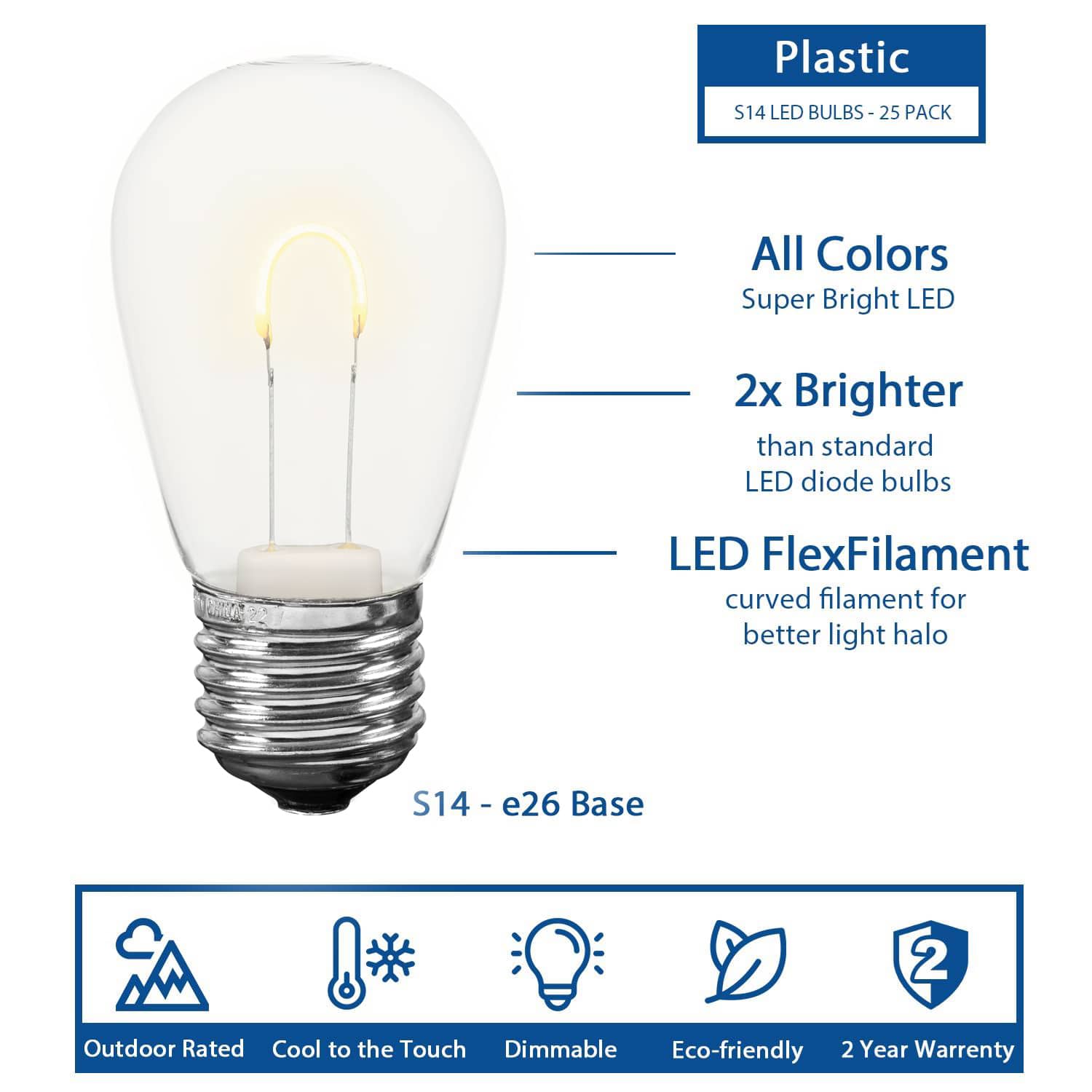 Novelty Lights S14-E27-FF-WW Patio-String-Lights - View #2