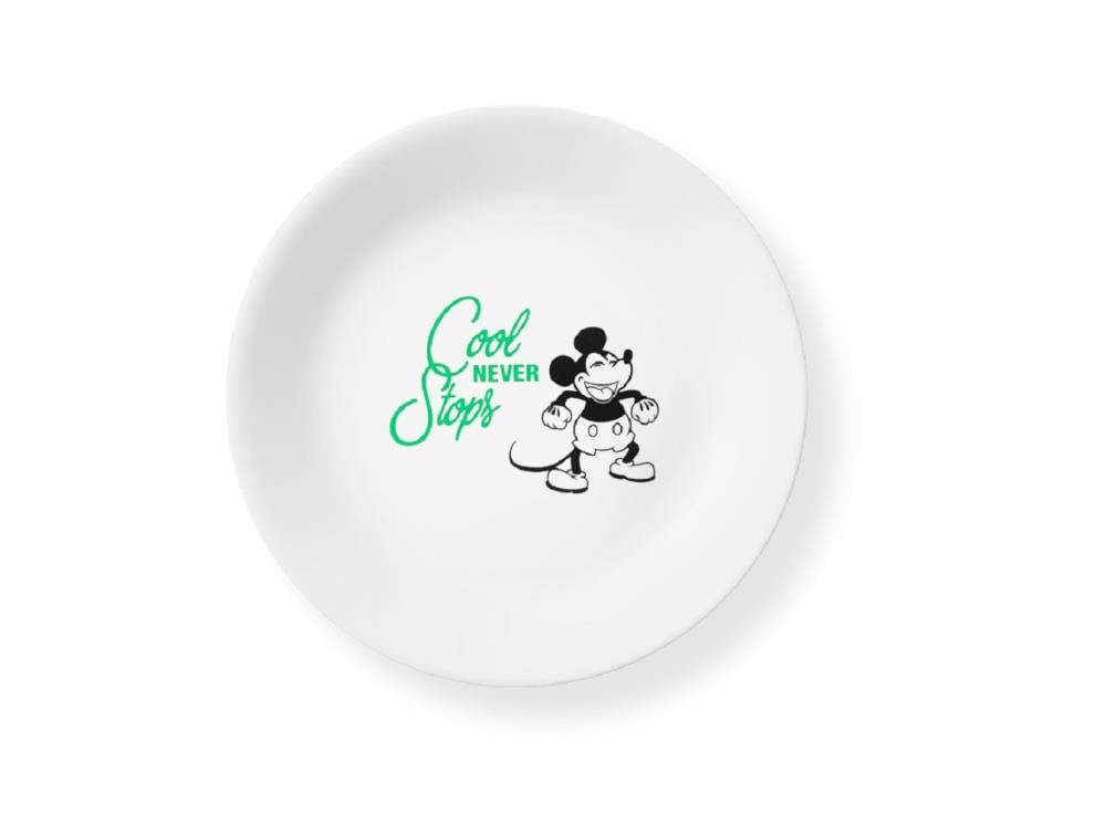Corelle Disney Mickey Mouse Salad Plates 8.5 Set of 4 Red Yellow Blue Green