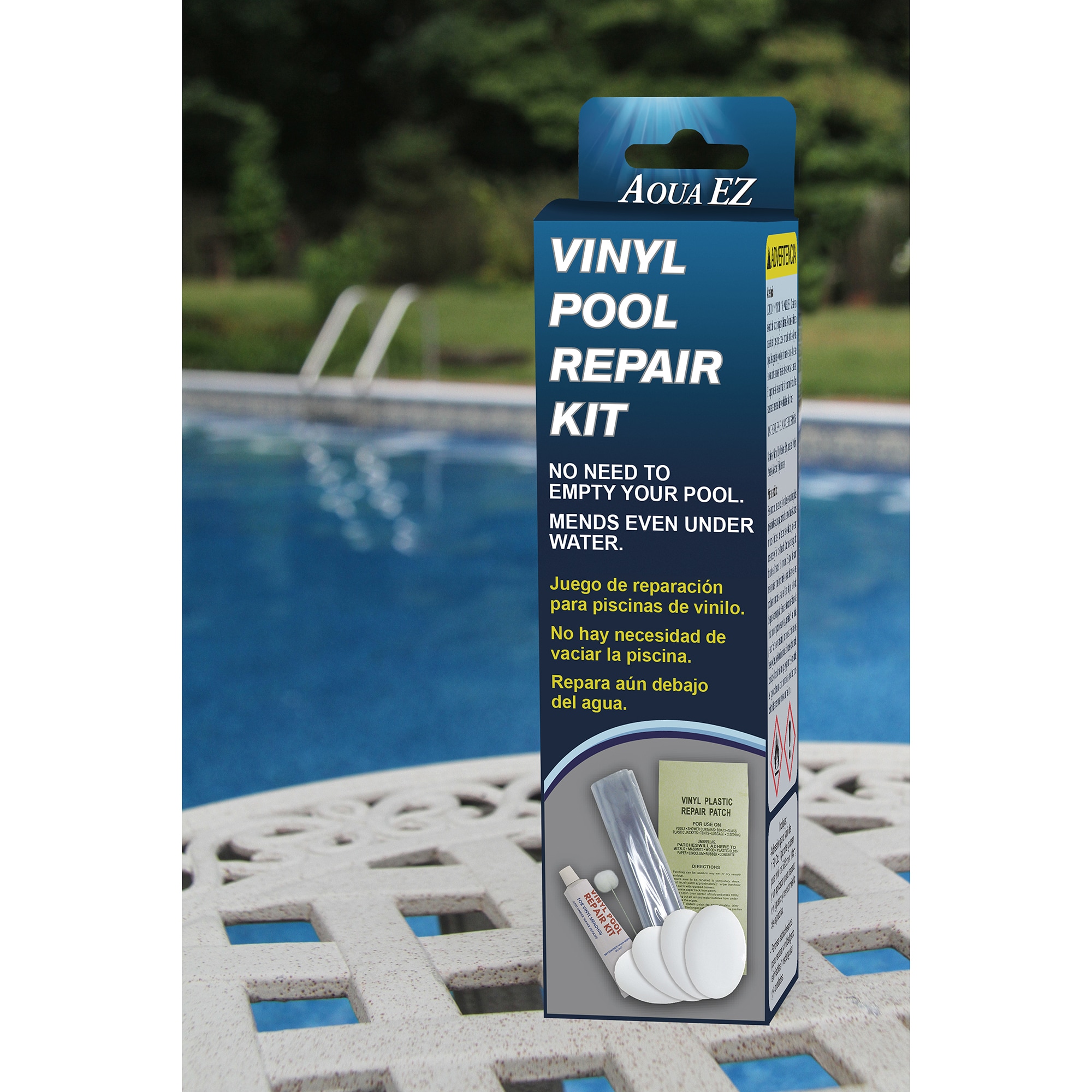 Aqua EZ Pool Vinyl Repair Patch Kit in the Pool Liner Accessories