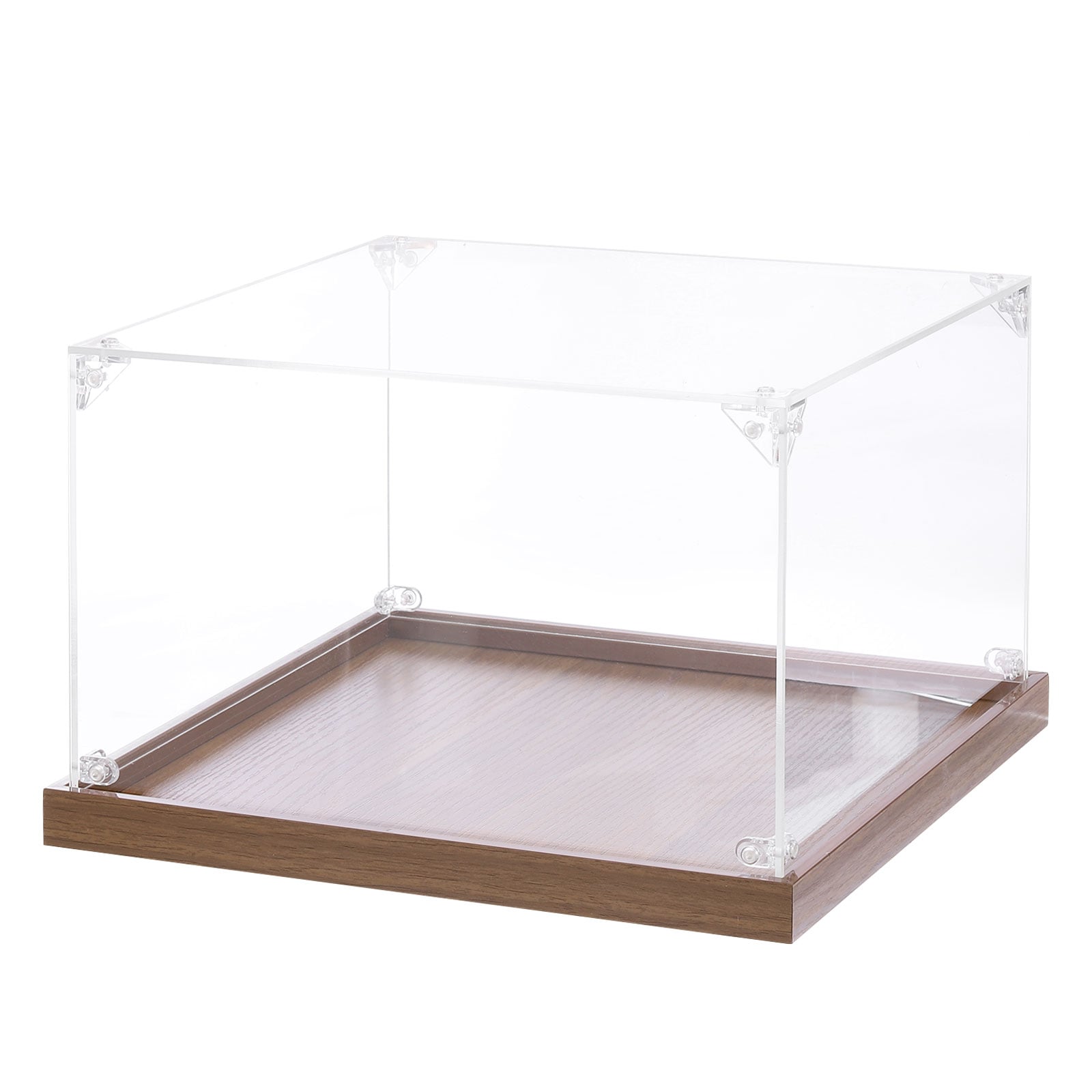 Unique Bargains Acrylic Display Case 10 Inchx10 Inchx6 Inch Clear Display Box Assemble Dustproof Storage Organizer Showcase for Collectibles Action Figures