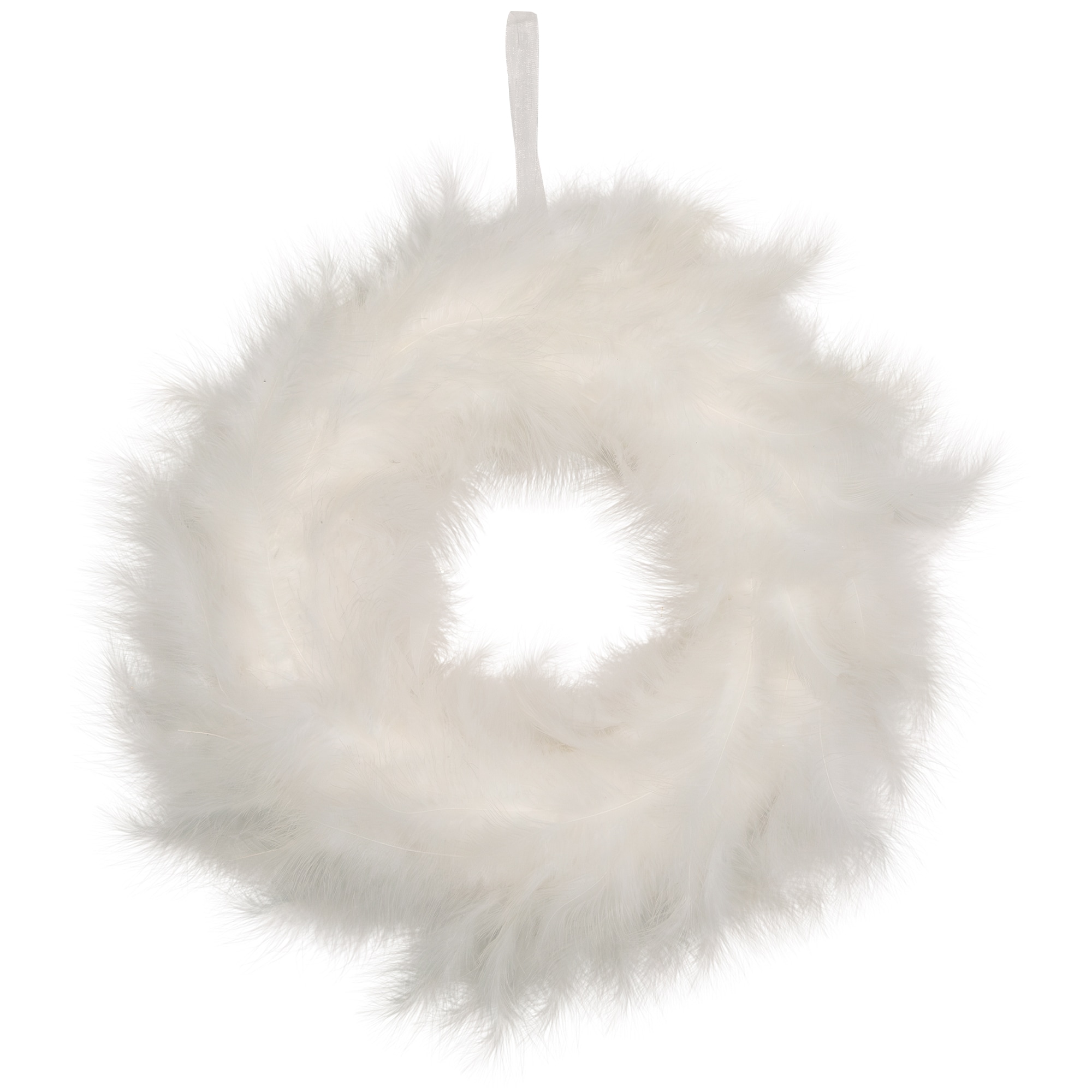 Northlight 14.5-in Indoor (non powered) White Artificial Christmas Wreath