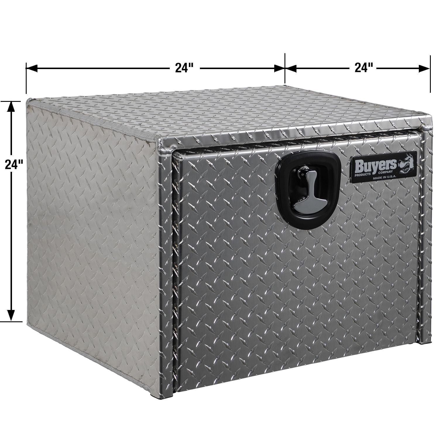 Buyers Products 25-in x 24.5-in x 24.5-in Diamond Tread Aluminum Underbody Truck Tool Box 1705130 Sansujyuku sansujyuku.com