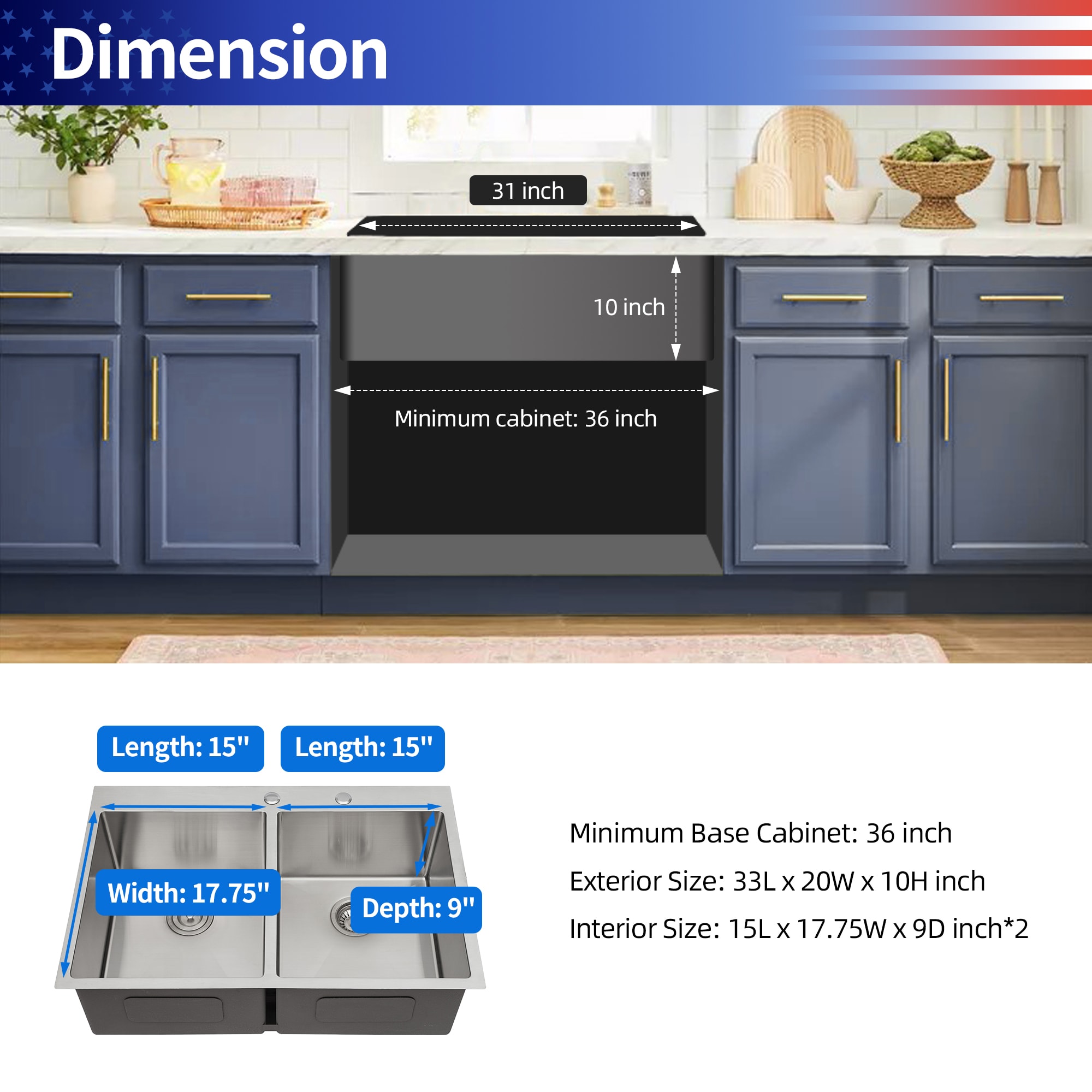 Rainlex RX-SS21-3322-55 Kitchen-Sinks - View #9