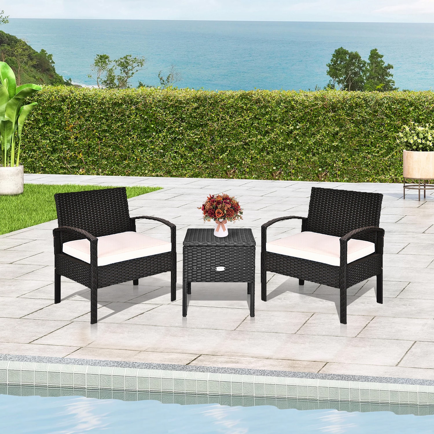 WELLFOR OUJ63757WH Patio-Conversation-Sets - View #7