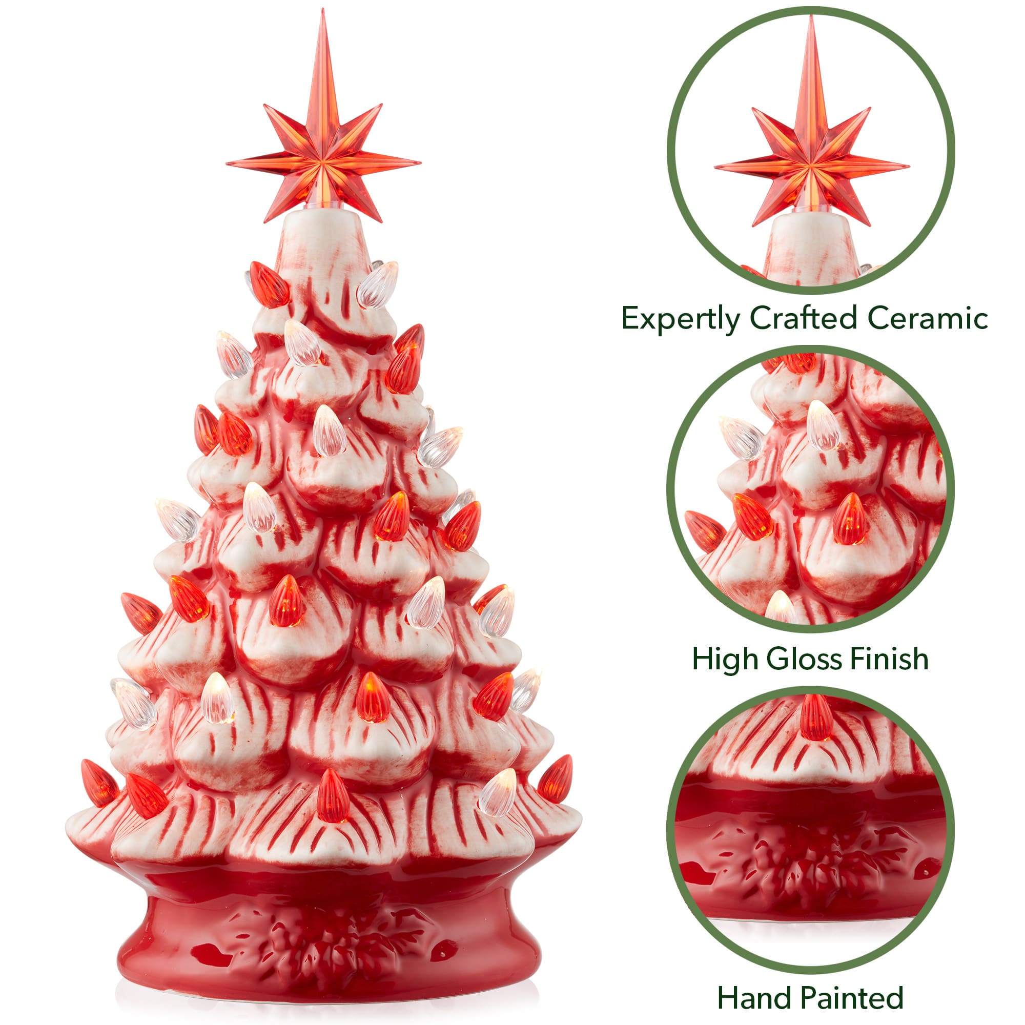 Casafield TR-9134-RED Artificial-Christmas-Trees - View #5