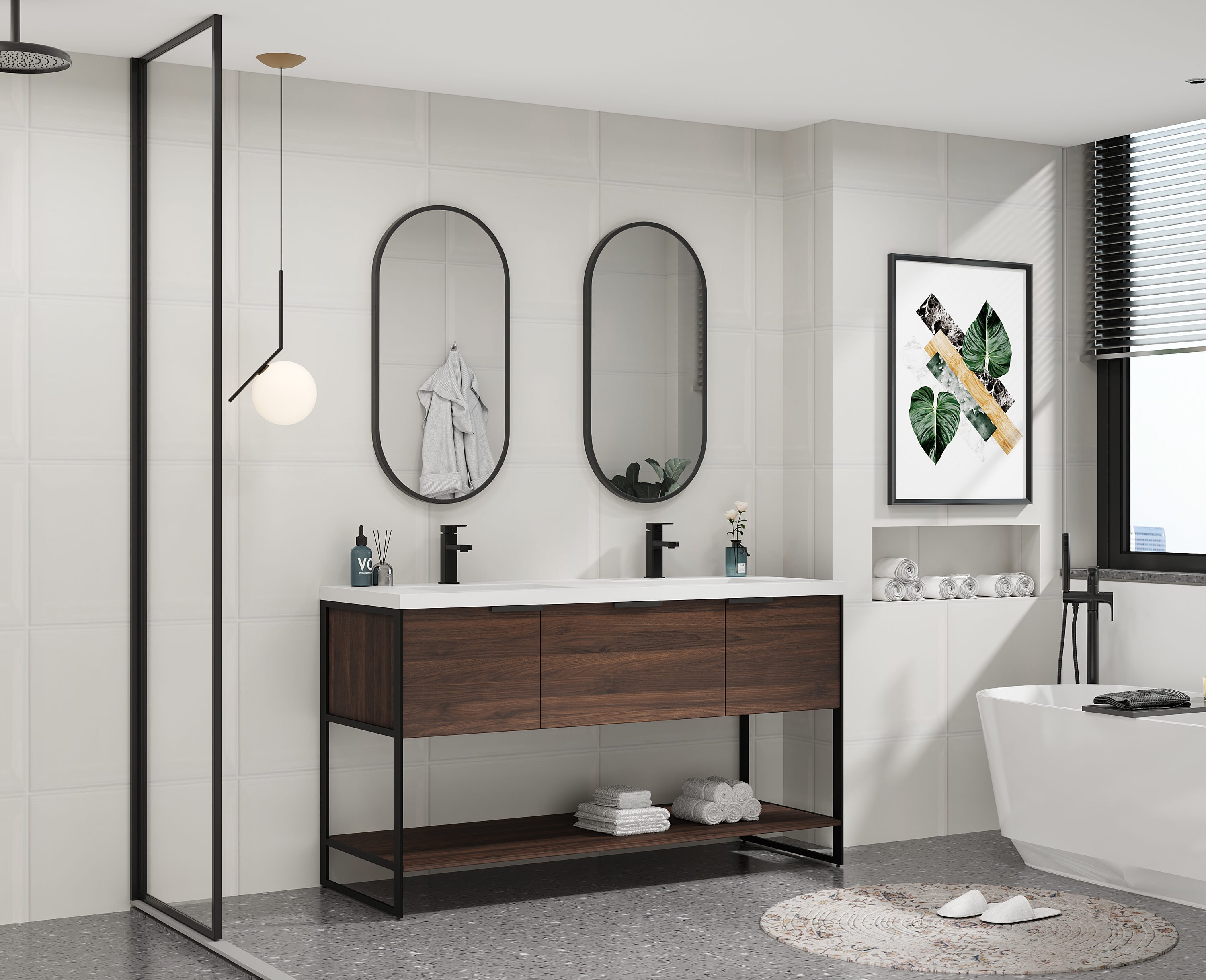 Forclover QNM-M01-1835 Framed-Bath-Mirrors - View #9