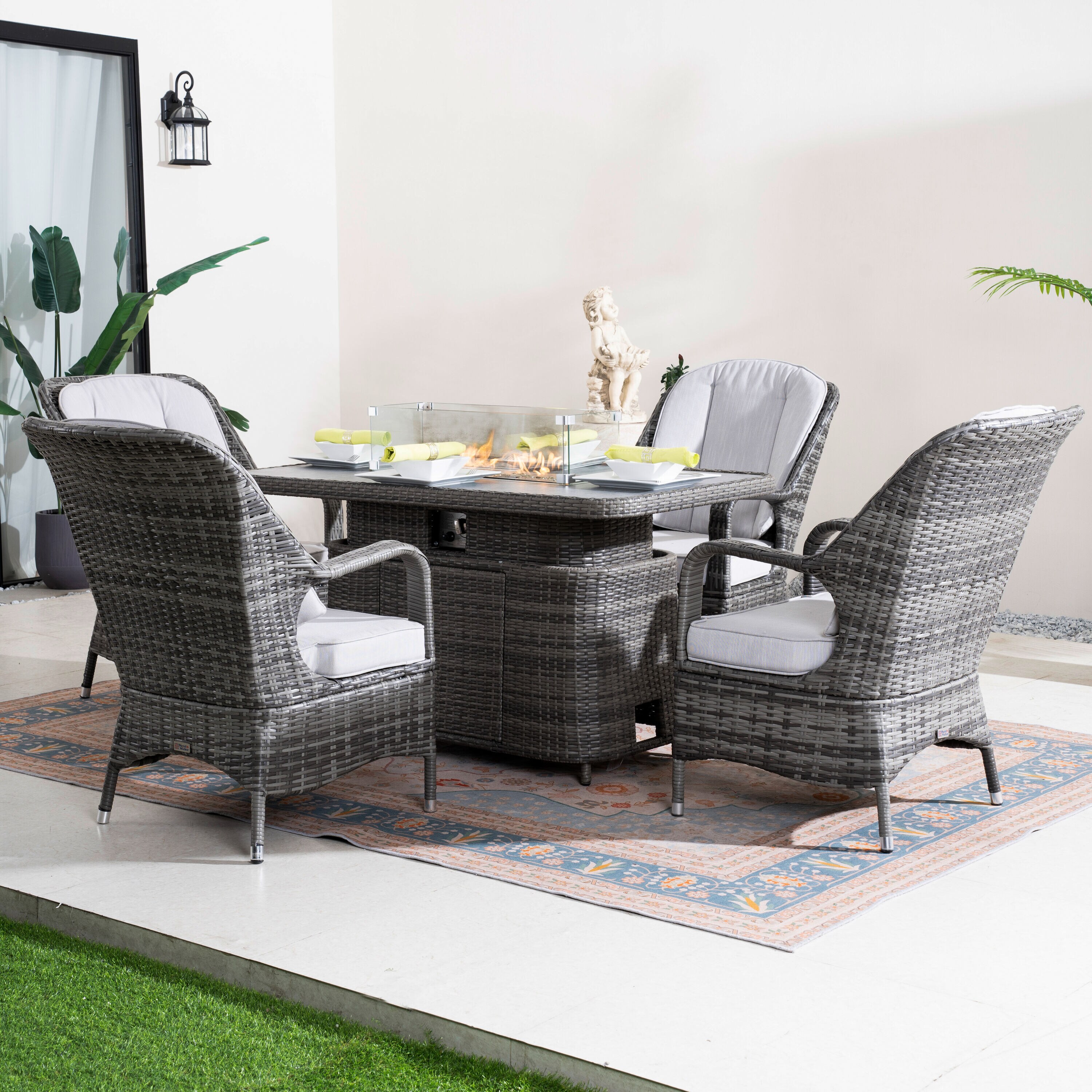 Direct Wicker DWG-2403RT&009-GR Patio-Dining-Sets - View #10
