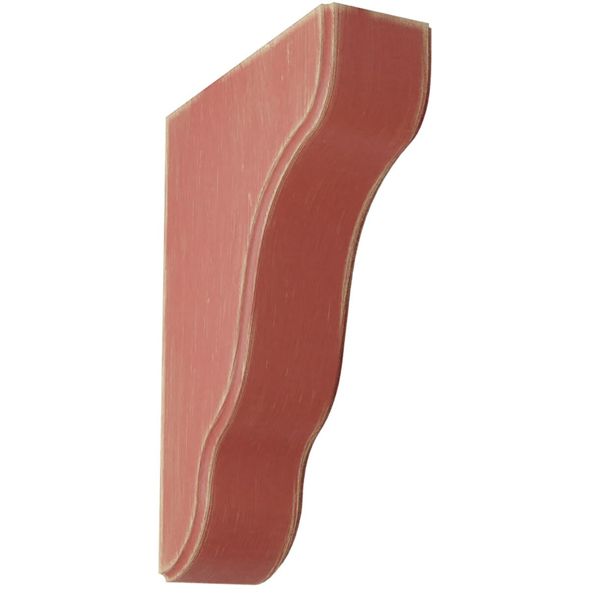 Ekena Millwork BKTWD02X05X08PLRD Plymouth 1-3/4-in x 5-1/4-in x 7-1/2-in Rubberwood Red Wood Standard Bracket
