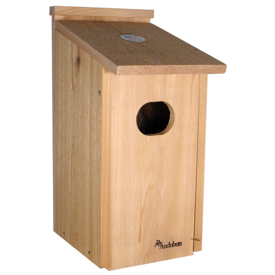Woodlink 24344 22.75-in H Tan Wood Nesting box Bird House