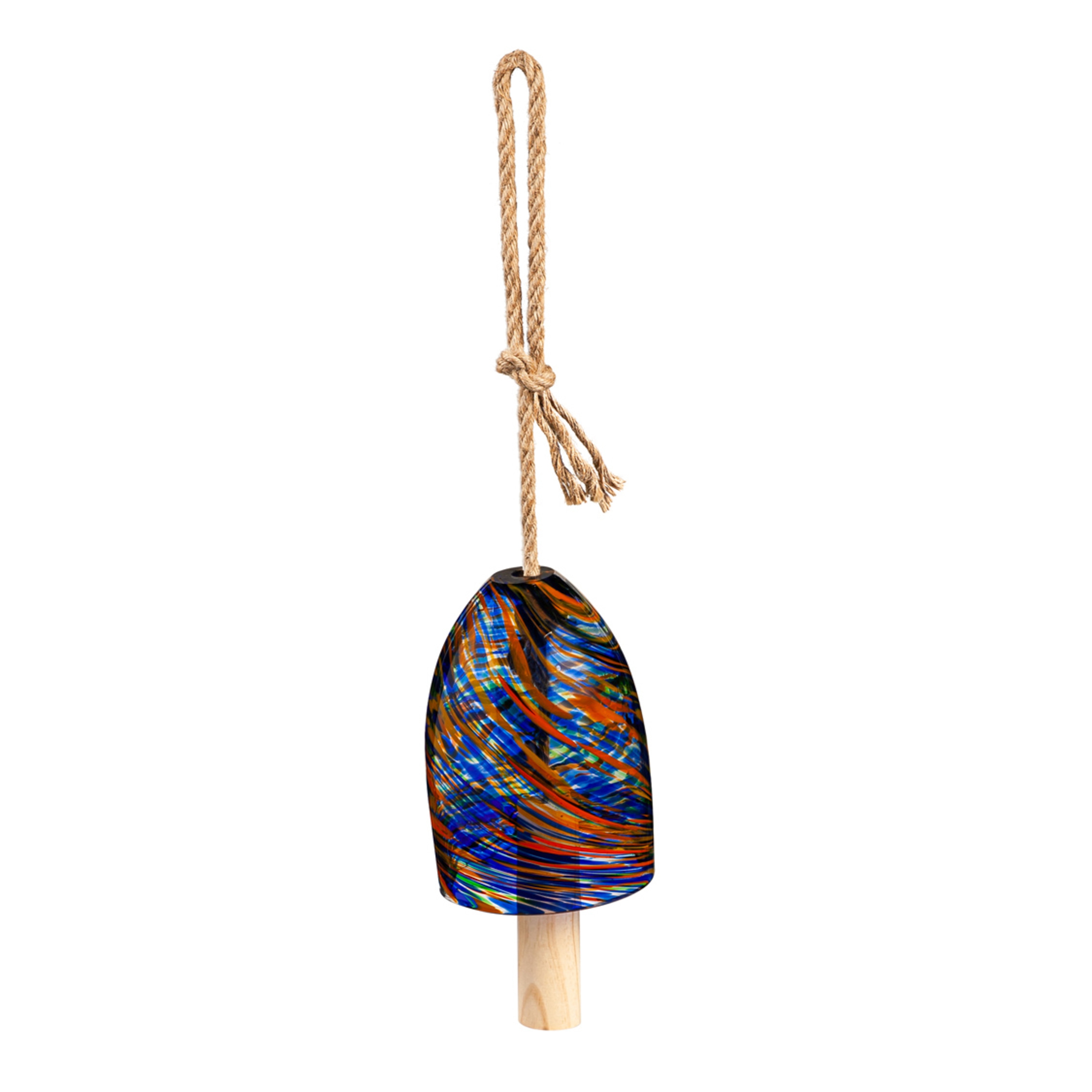 Evergreen ZKR2WC1994E 7-in Multi-color Porcelain Bell Wind Chime