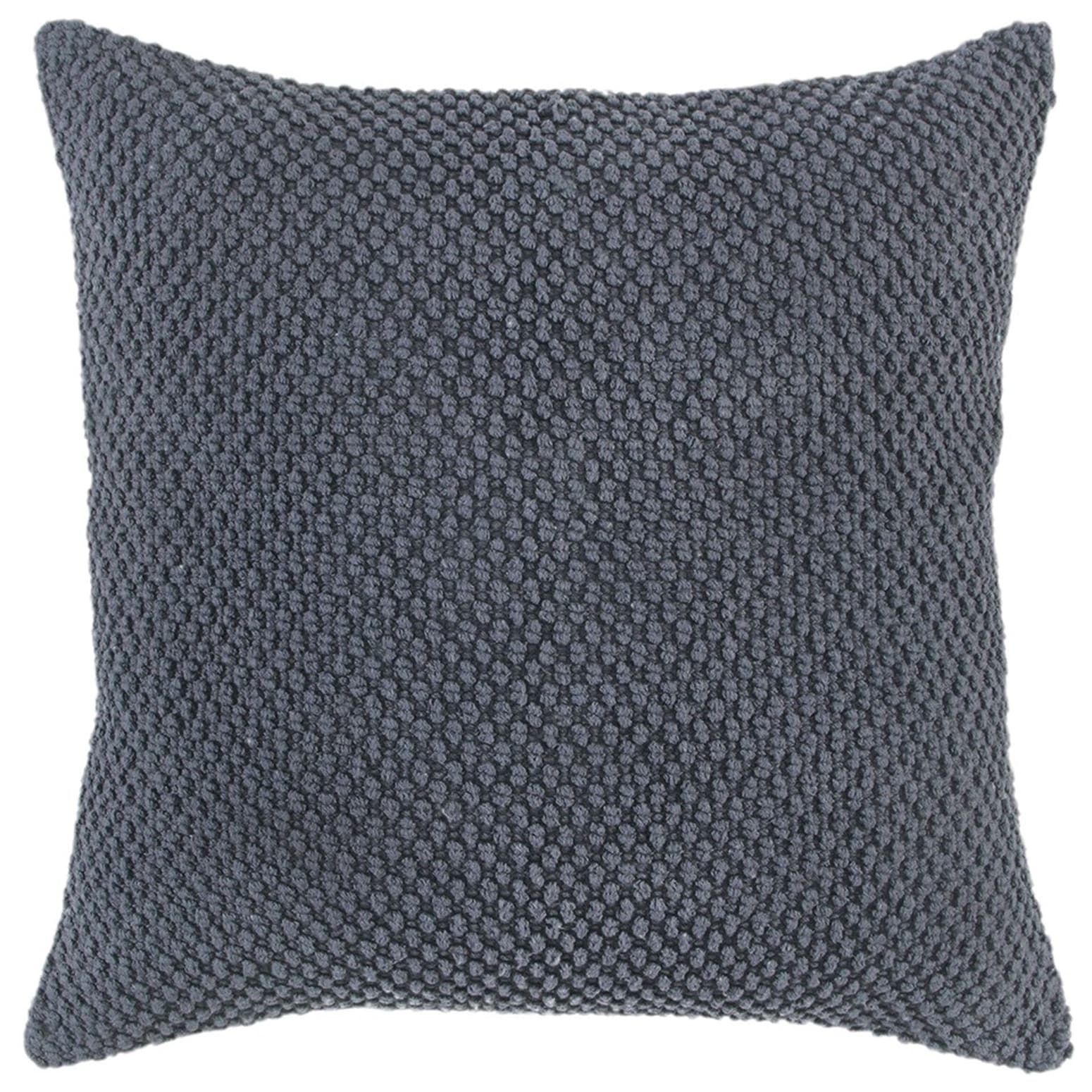 HomeRoots 4000403491 20-in x 20-in Gray Square Indoor Decorative Pillow