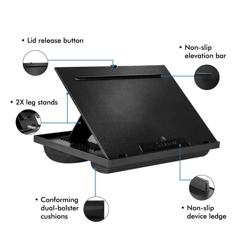 Lapgear Ergo Pro Lap Desk, Black