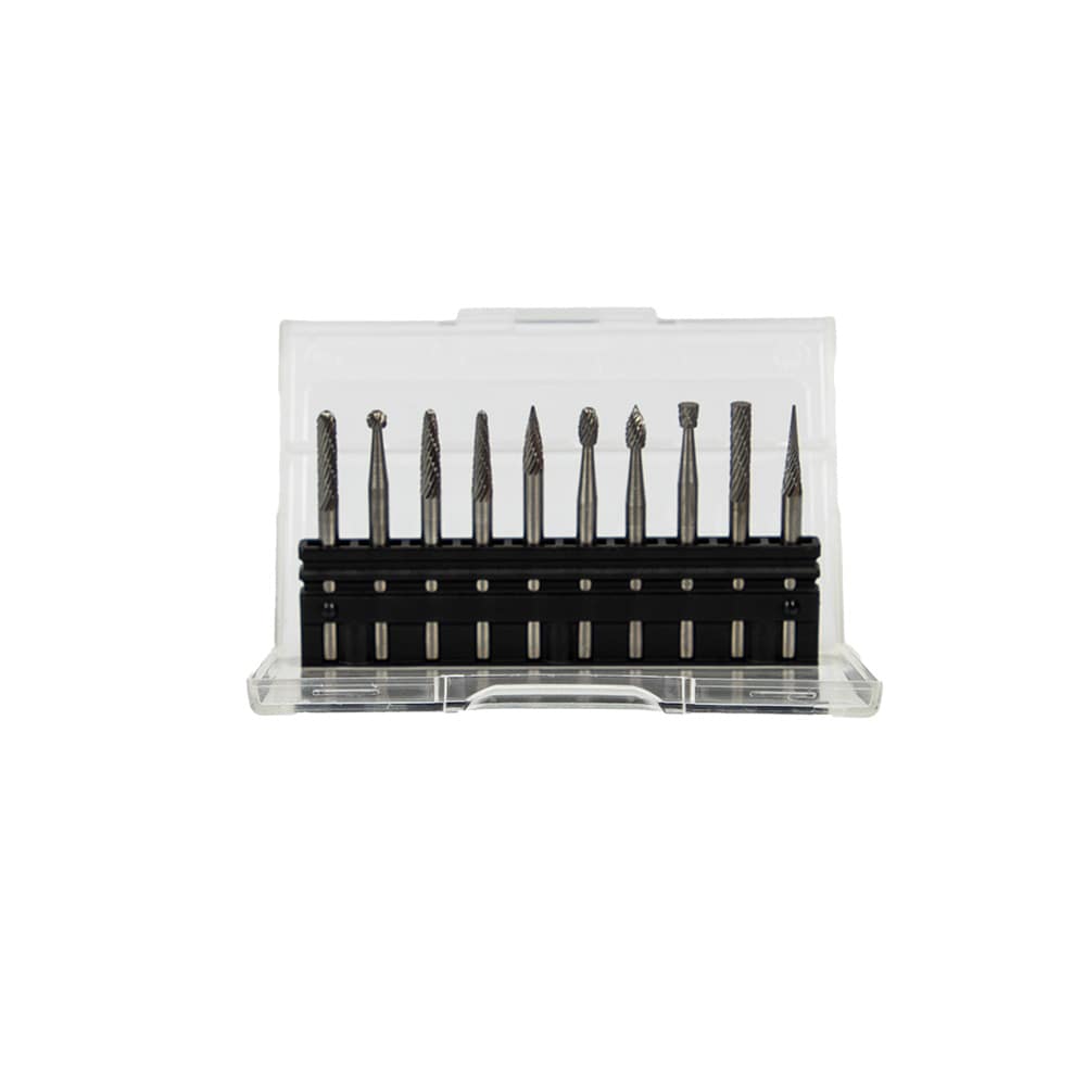 Forney 10 -Piece Tungsten carbide Set Cutting Bur Accessory Set