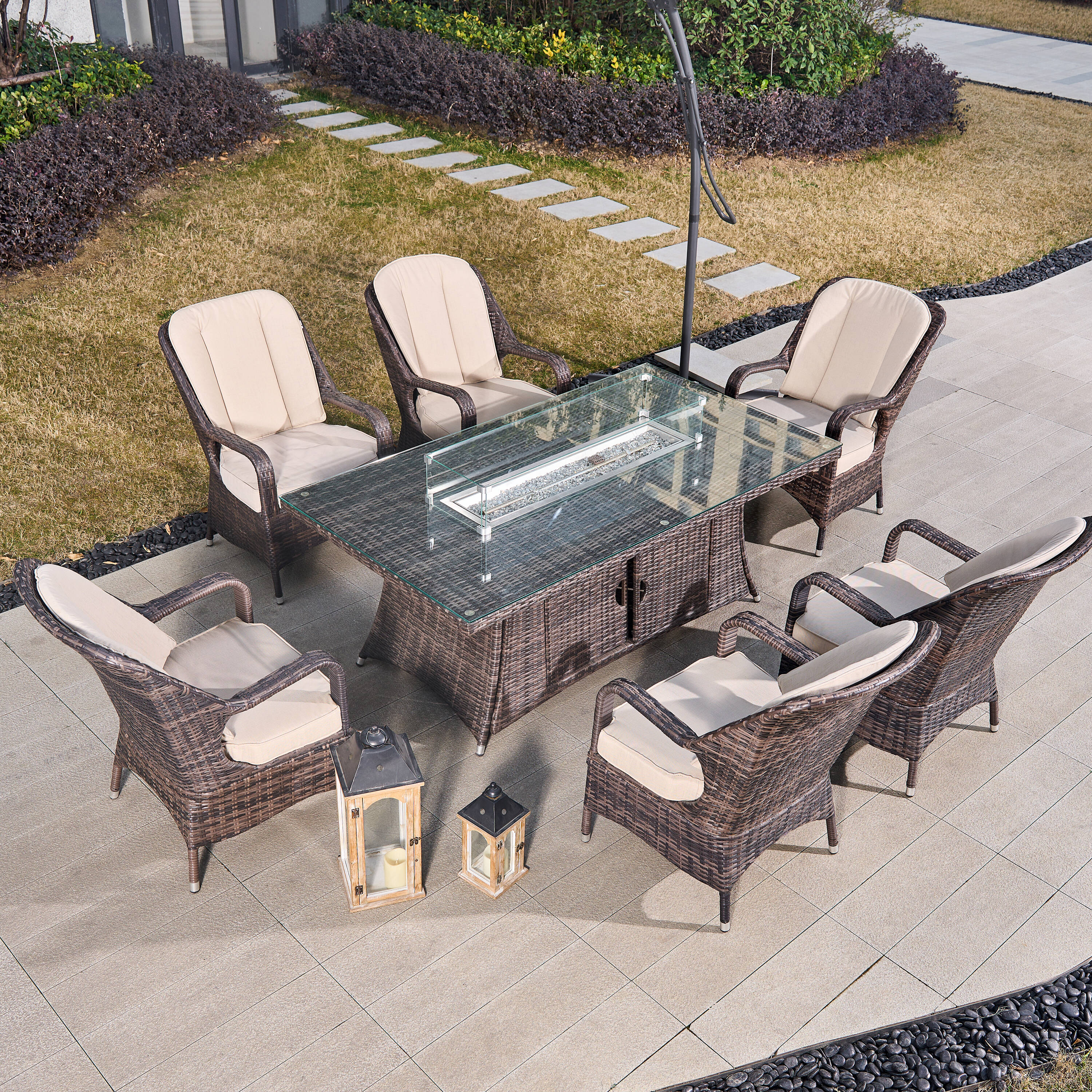 Moda Furnishings CMAG-1106-R Patio-Dining-Sets - View #4
