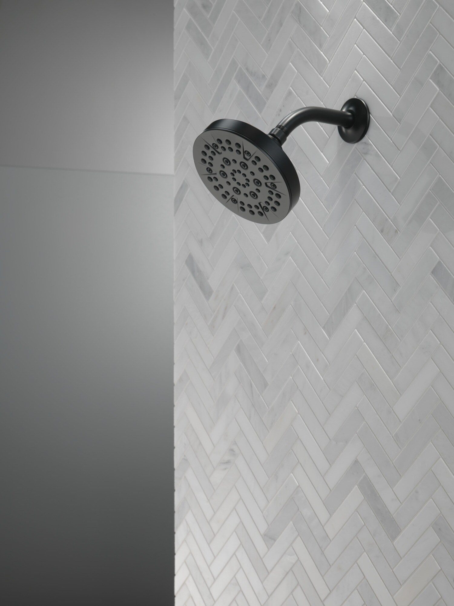 Matte Black Multi-Function Wall Mounted Shower Head