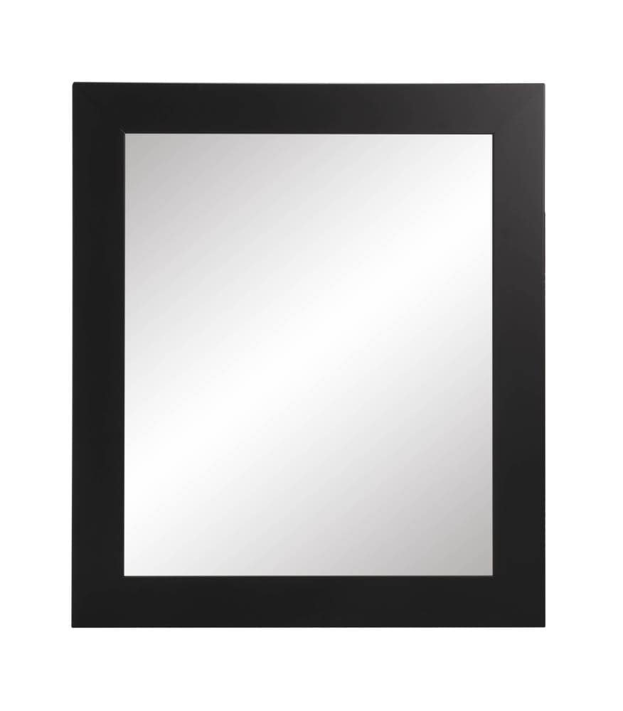 BrandtWorks AV2MED 32-Inches W x 35.5-Inches H Rectangle Matte Black Framed Wall Mirror