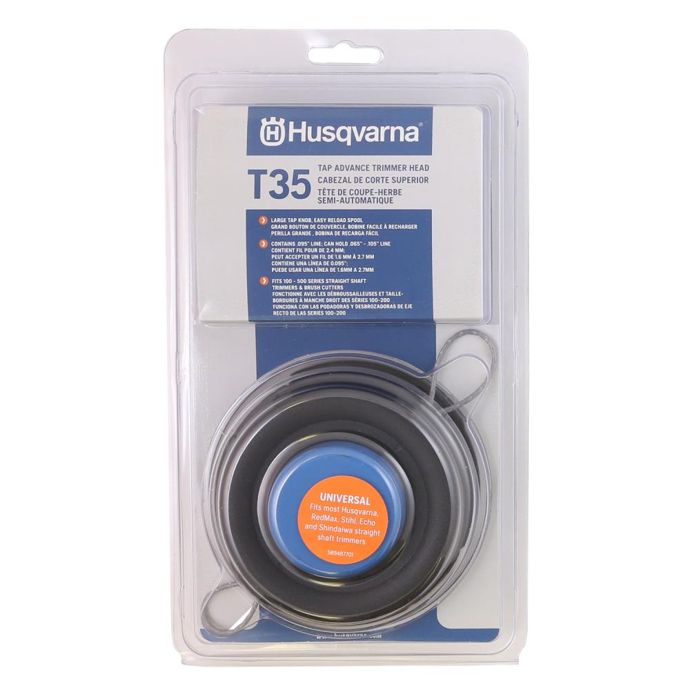 Husqvarna Universal Fit 0.095-in Plastic Line String Trimmer Replacement Head