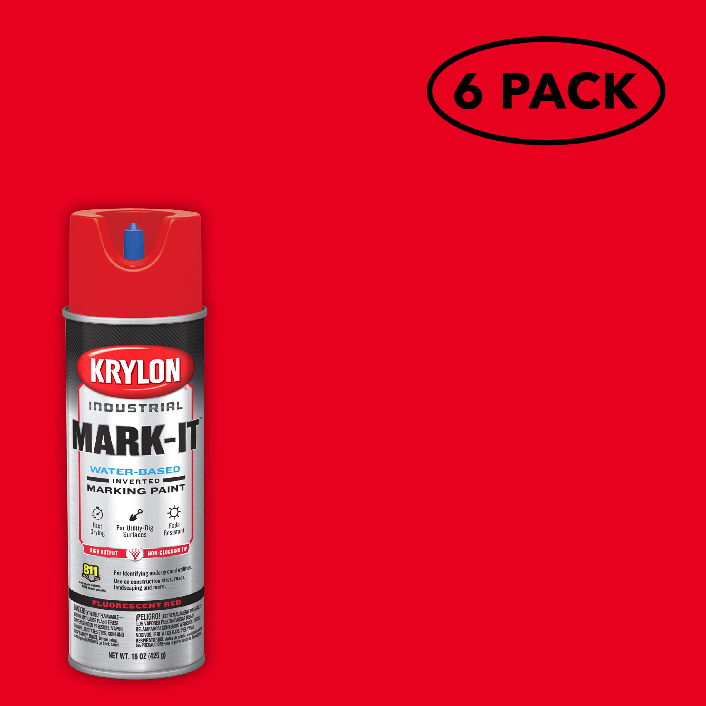Krylon Gloss Red Foil Spray Paint (NET WT. 6-oz) in the Spray