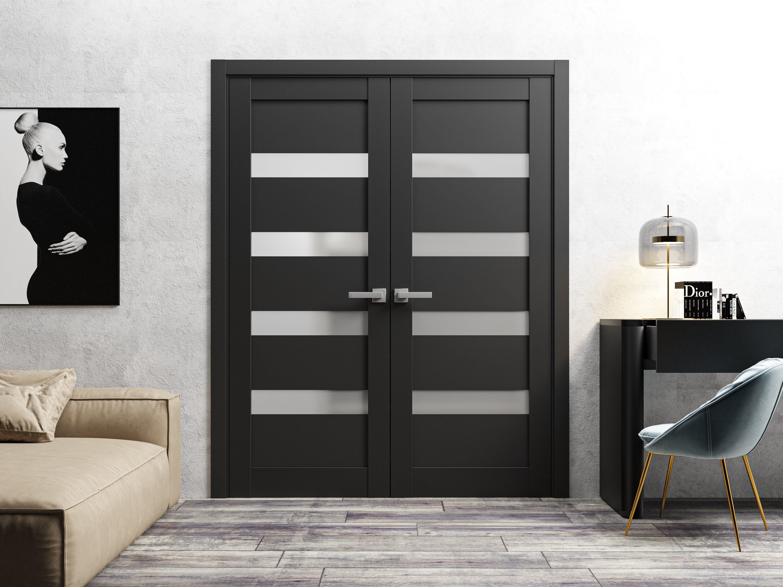 SARTODOORS QUA4113SBLK3696 Slab-Doors - View #4