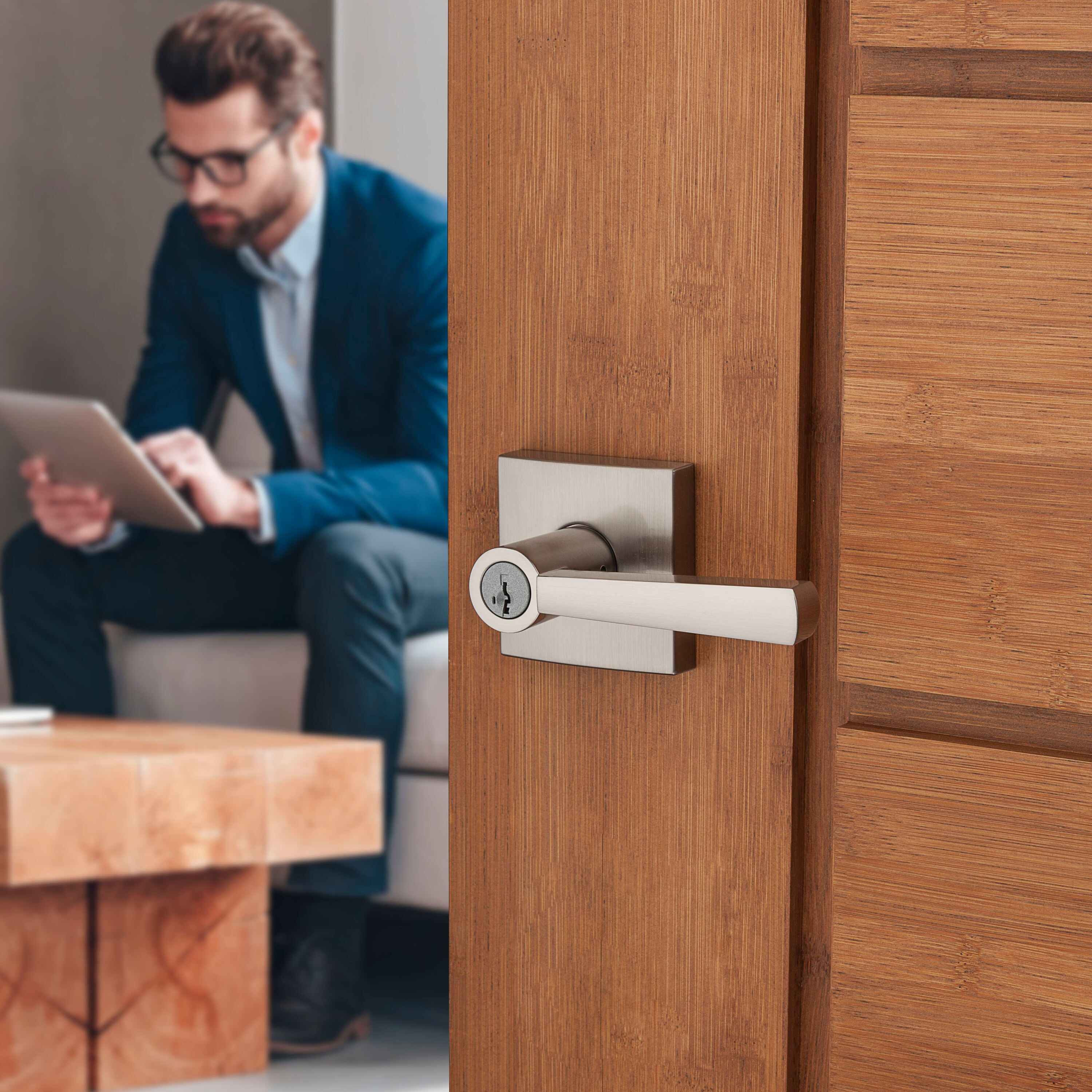 Baldwin 354SPL SQR 15 SMT CP Door-Handles - View #9