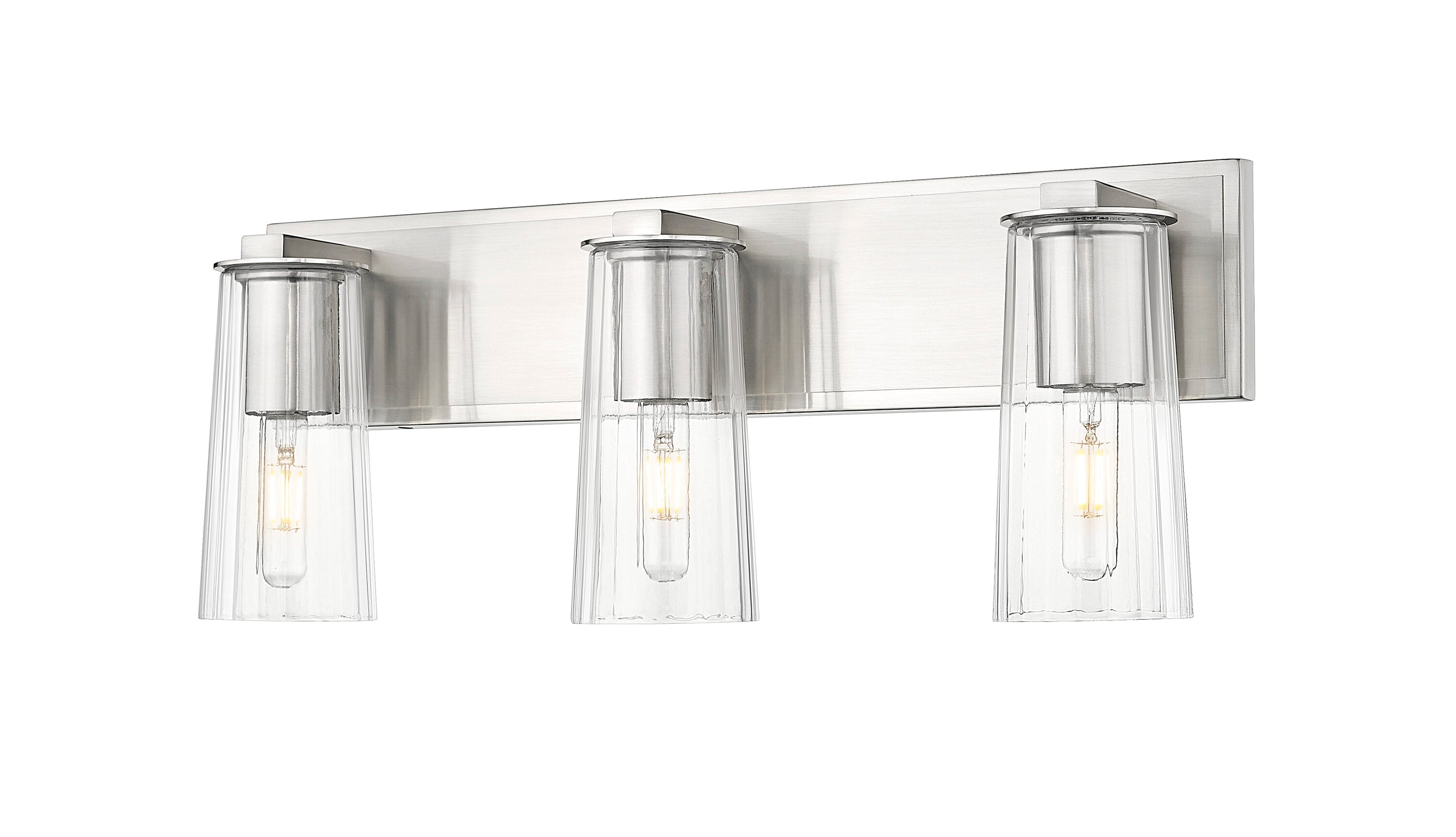 Z-Lite 826-3V-BN Titus 24-in 3 -Light Brushed Nickel Transitional Vanity light