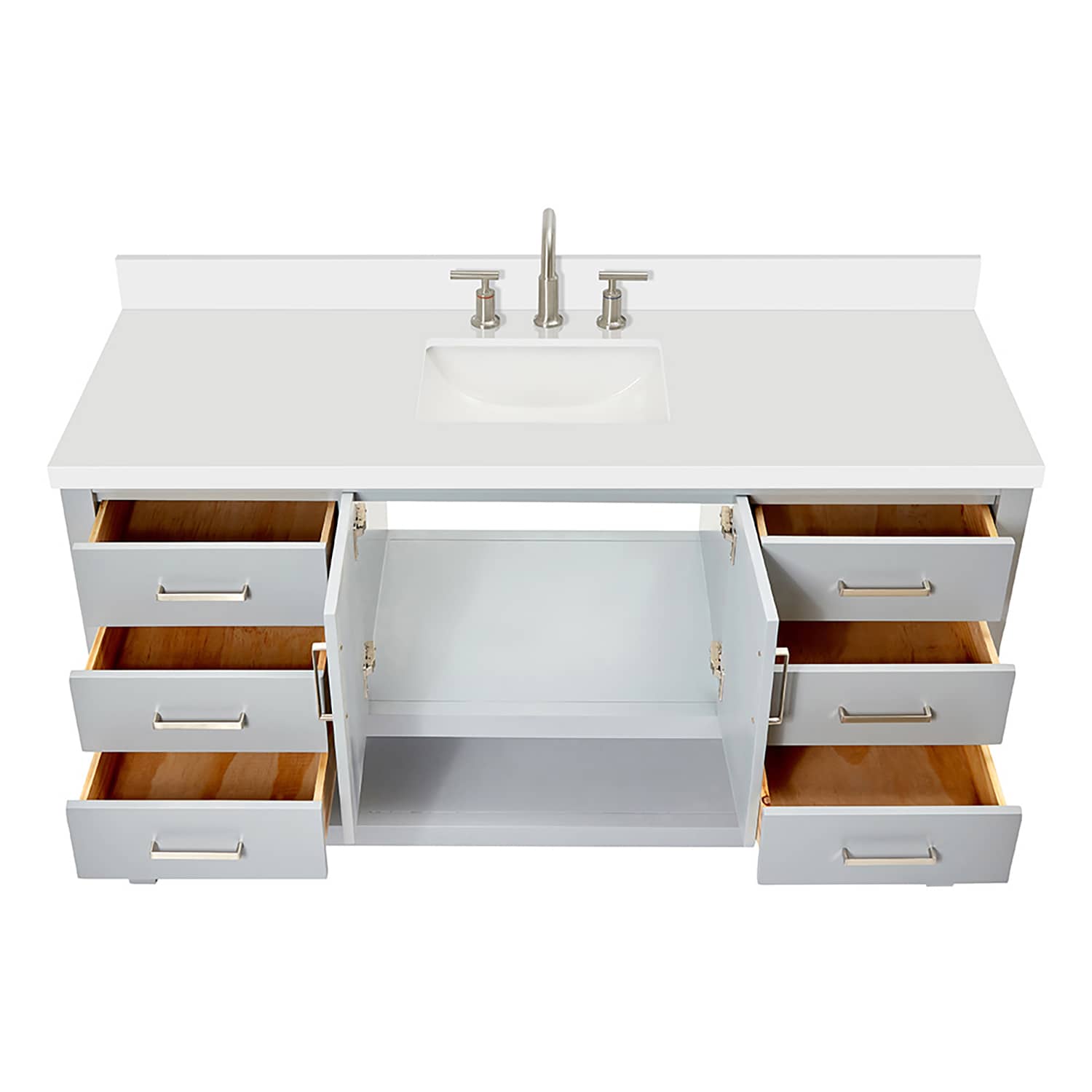 ARIEL S061SWQRVOGRY Bath-Vanity-Combo - View #9