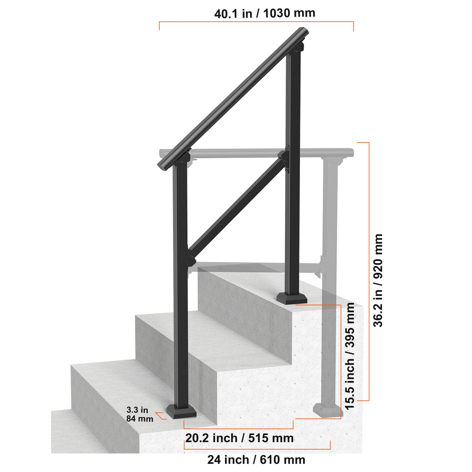 VEVOR SCFGDHGZLSLZ05988V0 railings - View #2