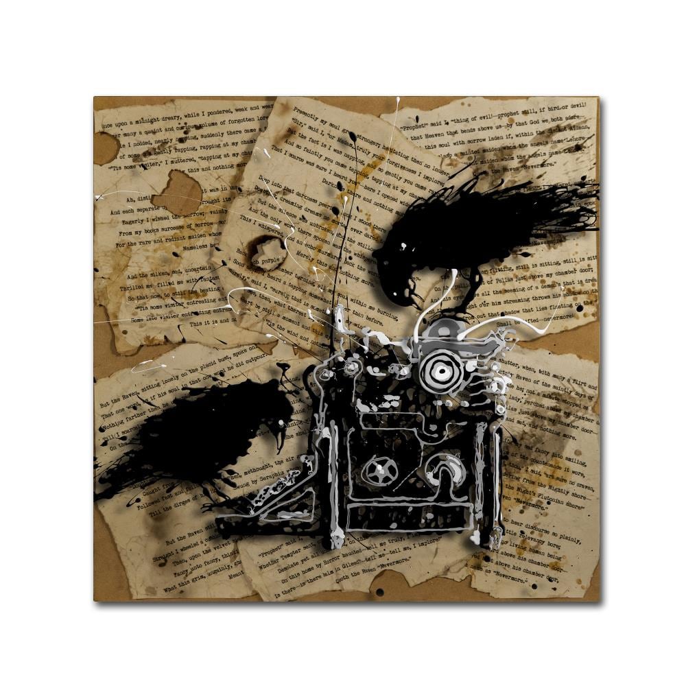 Trademark Fine Art RS1010-C2424GG Framed 24-in H x 24-in W Abstract Print on Canvas